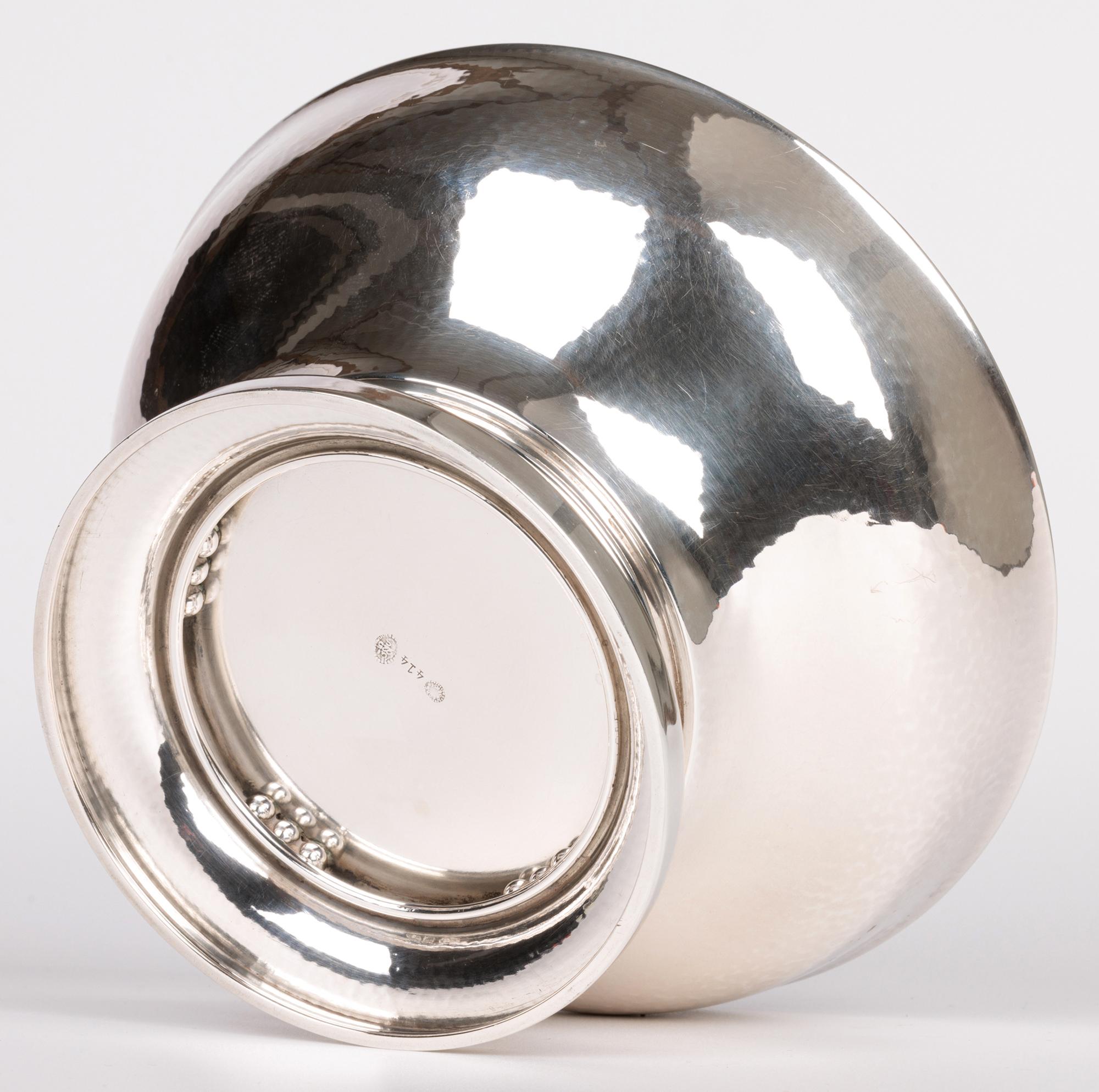 Georg Jensen Dänisches Silber Modell 414 Sockelschüssel im Angebot 6