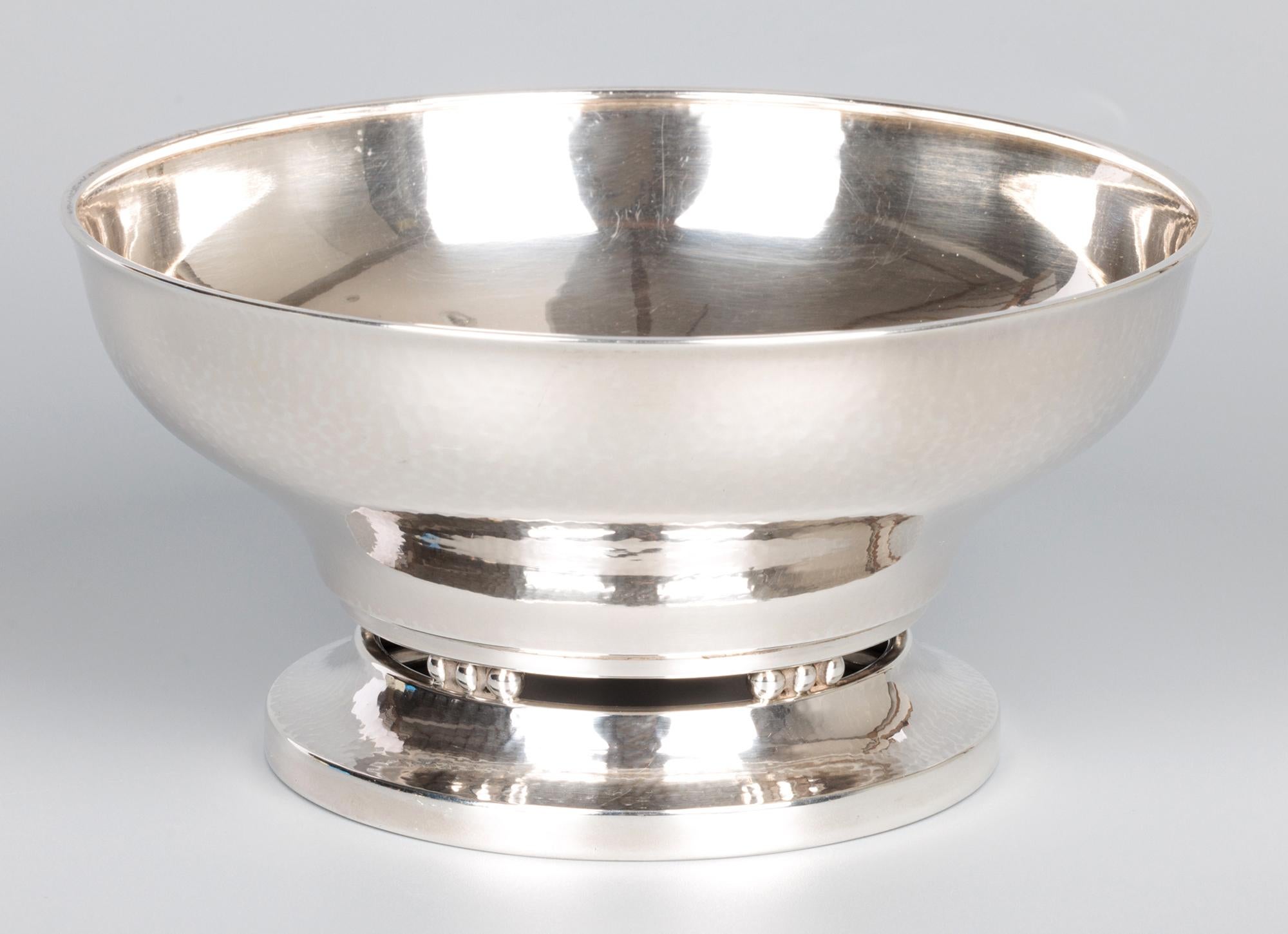 Georg Jensen Dänisches Silber Modell 414 Sockelschüssel im Angebot 2