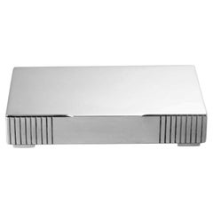 Georg Jensen, dänische Art-déco-Schatulle aus Sterlingsilber, Nr. 843, 1930