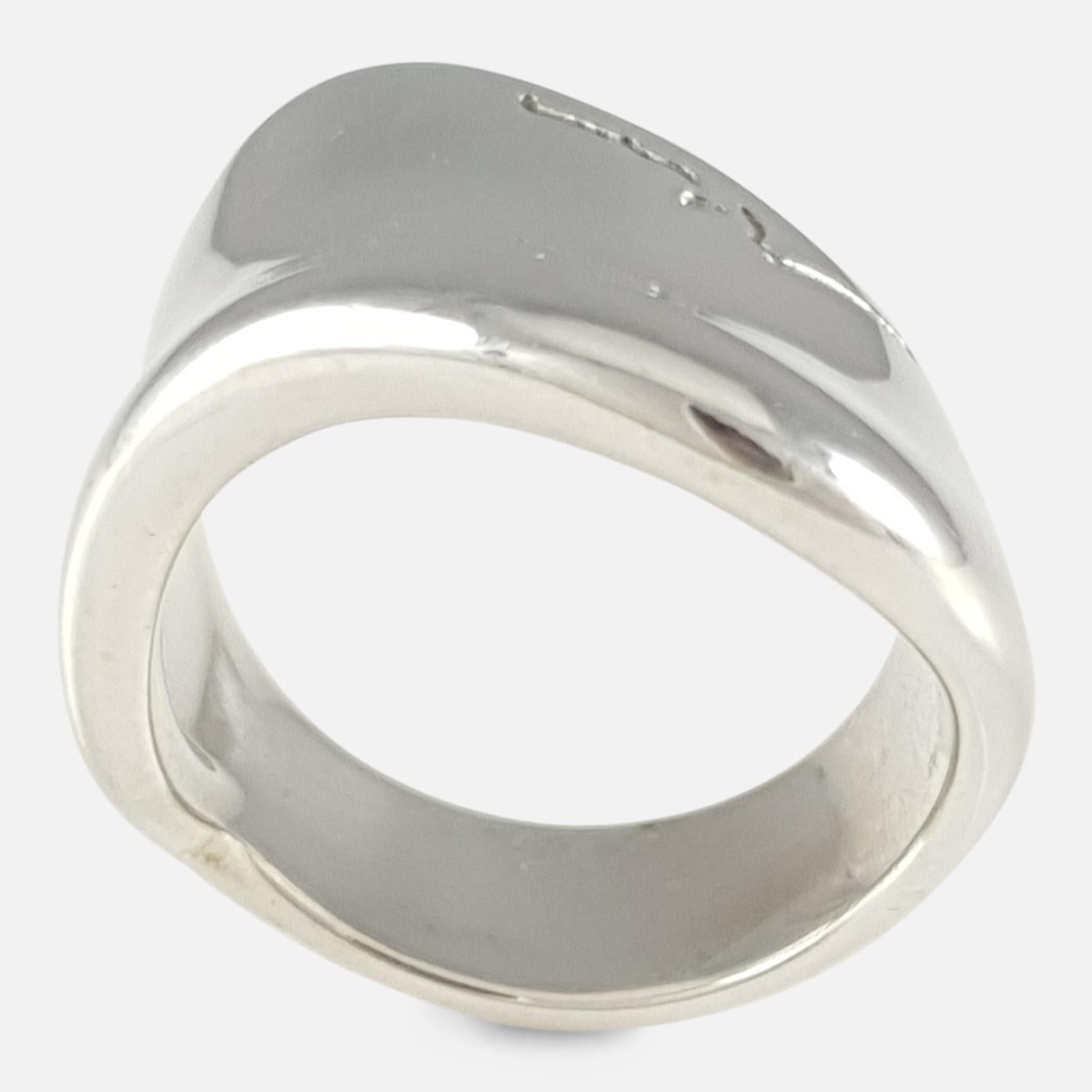 Women's Georg Jensen Danish Sterling Silver Modernist Ring #257 by Minas Spiridis