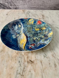 Georg Jensen Decorative Plate with Marc Chagall Painting