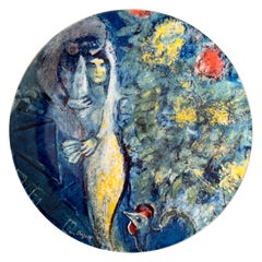 Georg Jensen Decorative Plate with Marc Chagall Painting