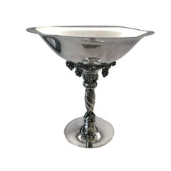 Georg Jensen Denmark 264B Sterling Silver Grape Compote Bowl #11616