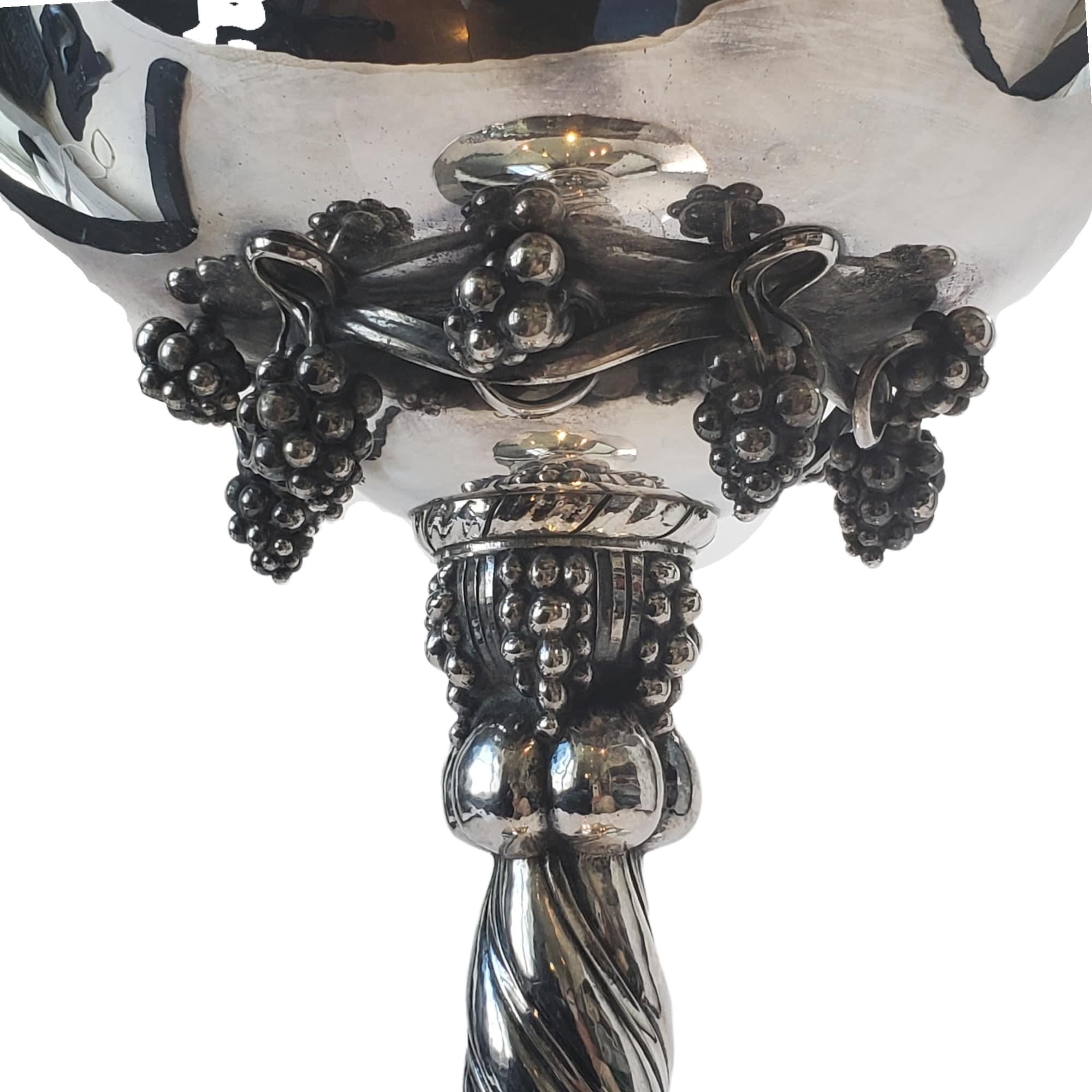 Georg Jensen Denmark 264B Sterling Silver Grape Compote Bowl #11616 2