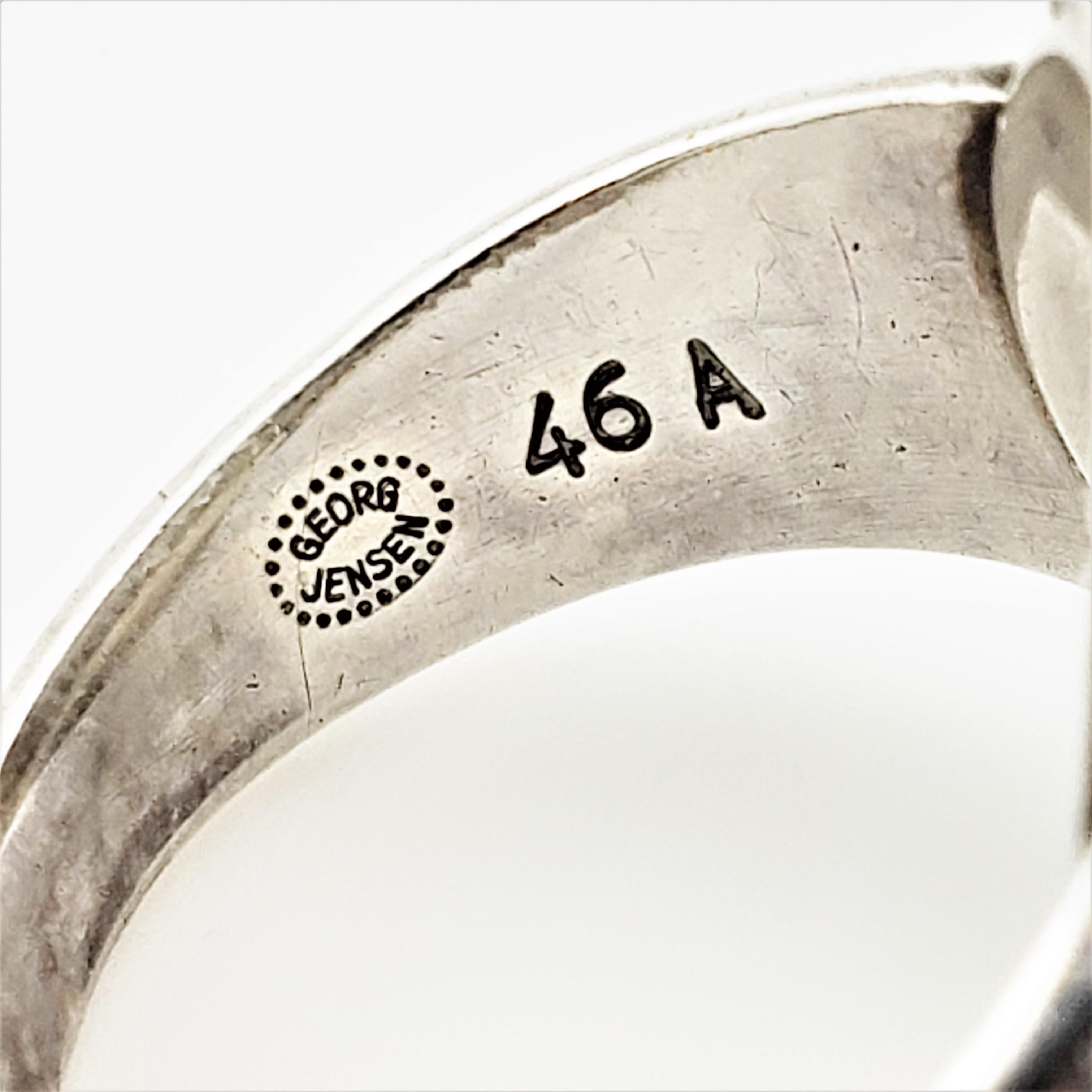 Georg Jensen Denmark #46A Sterling Silver Ring 3