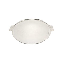 Georg Jensen Denmark 529 Sterling Silver Hammered Tray #15339