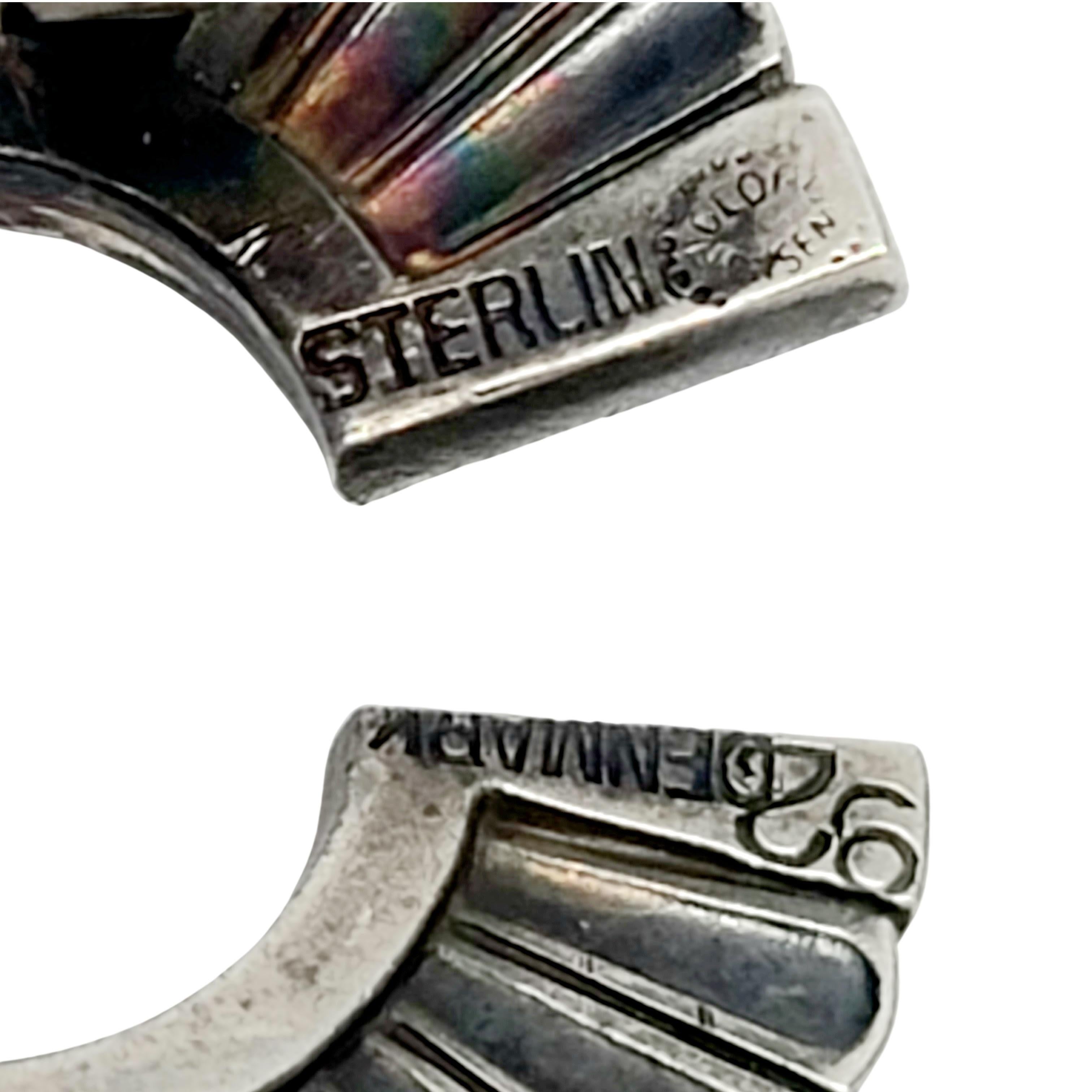 Georg Jensen Denmark #92 Sterling Silver Single Earring 1
