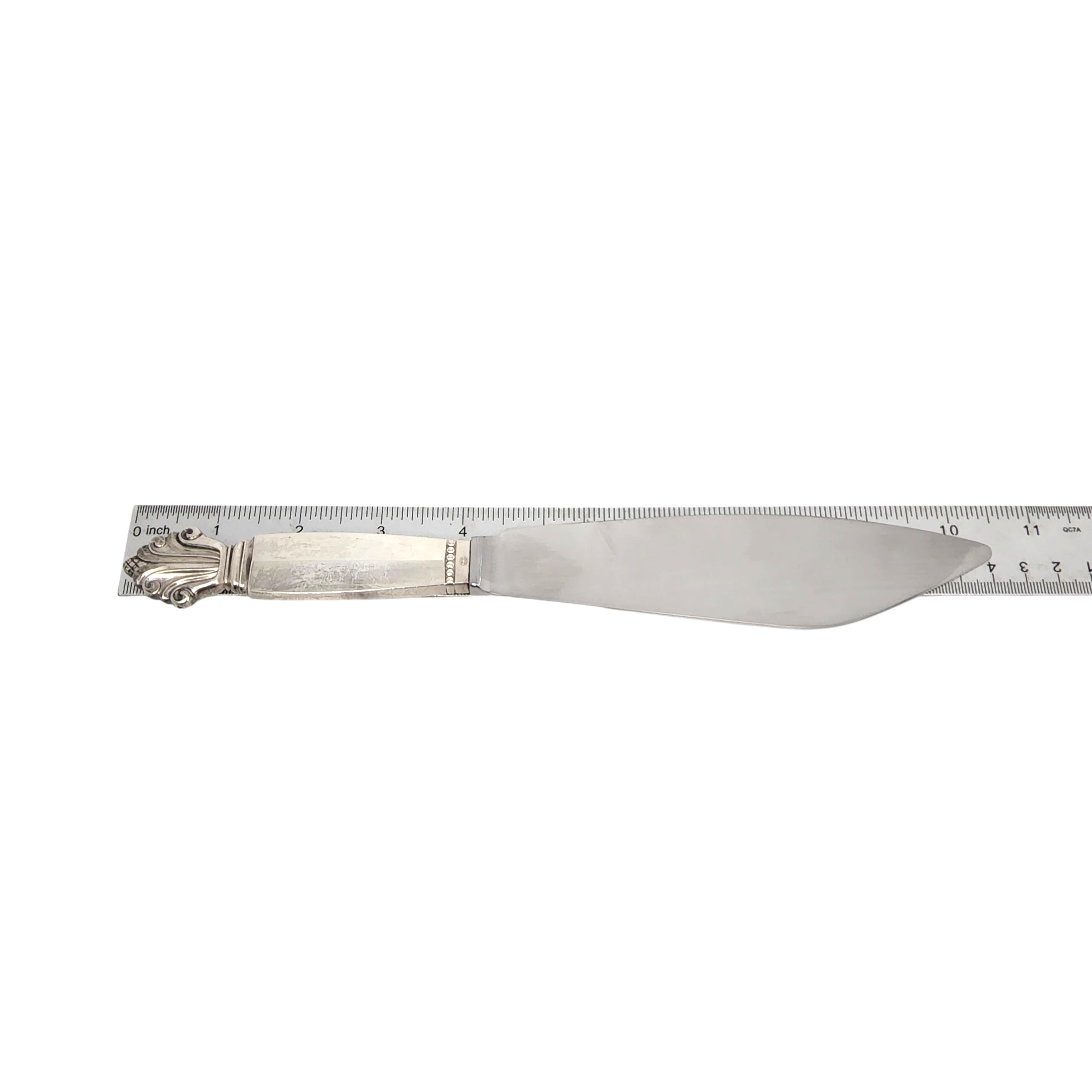 Georg Jensen Denmark Acanthus Sterling Silver Handle Couteau de service pour gâteaux #12319 en vente 6