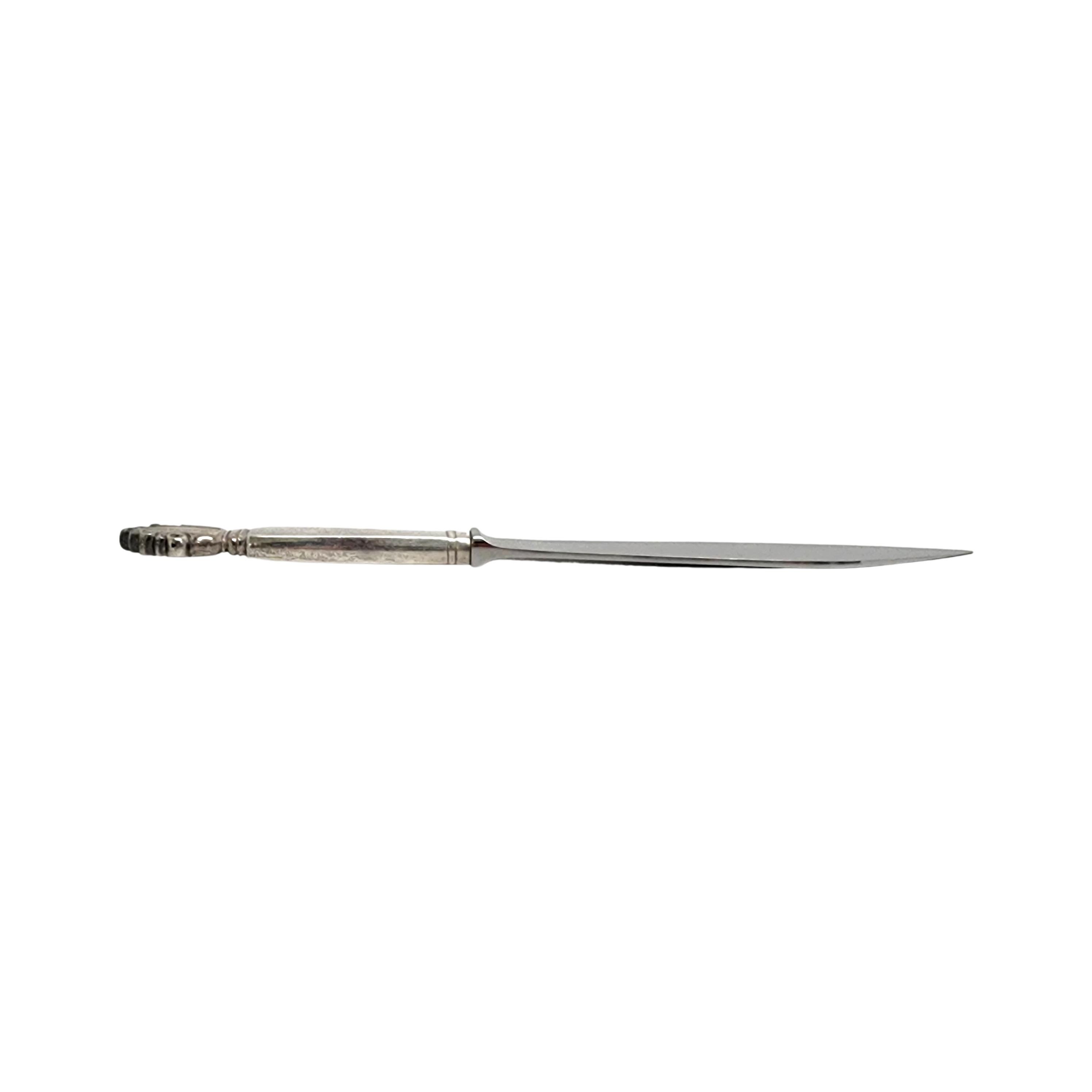 Georg Jensen Dänemark Acanthus Sterling Silber Griff Kuchen servieren Messer #12319 im Zustand „Gut“ im Angebot in Washington Depot, CT