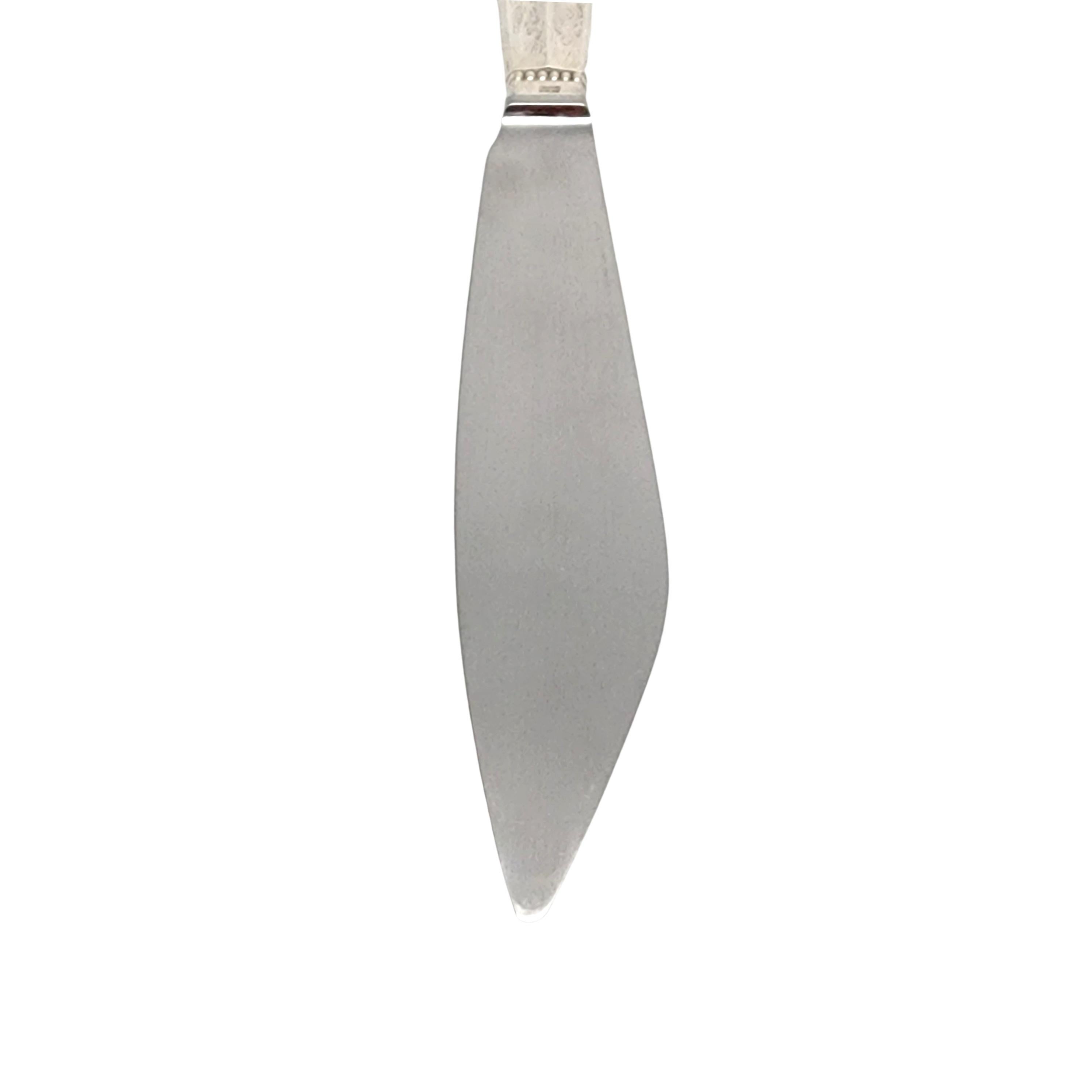 Georg Jensen Dänemark Acanthus Sterling Silber Griff Kuchen servieren Messer #12319 im Angebot 3
