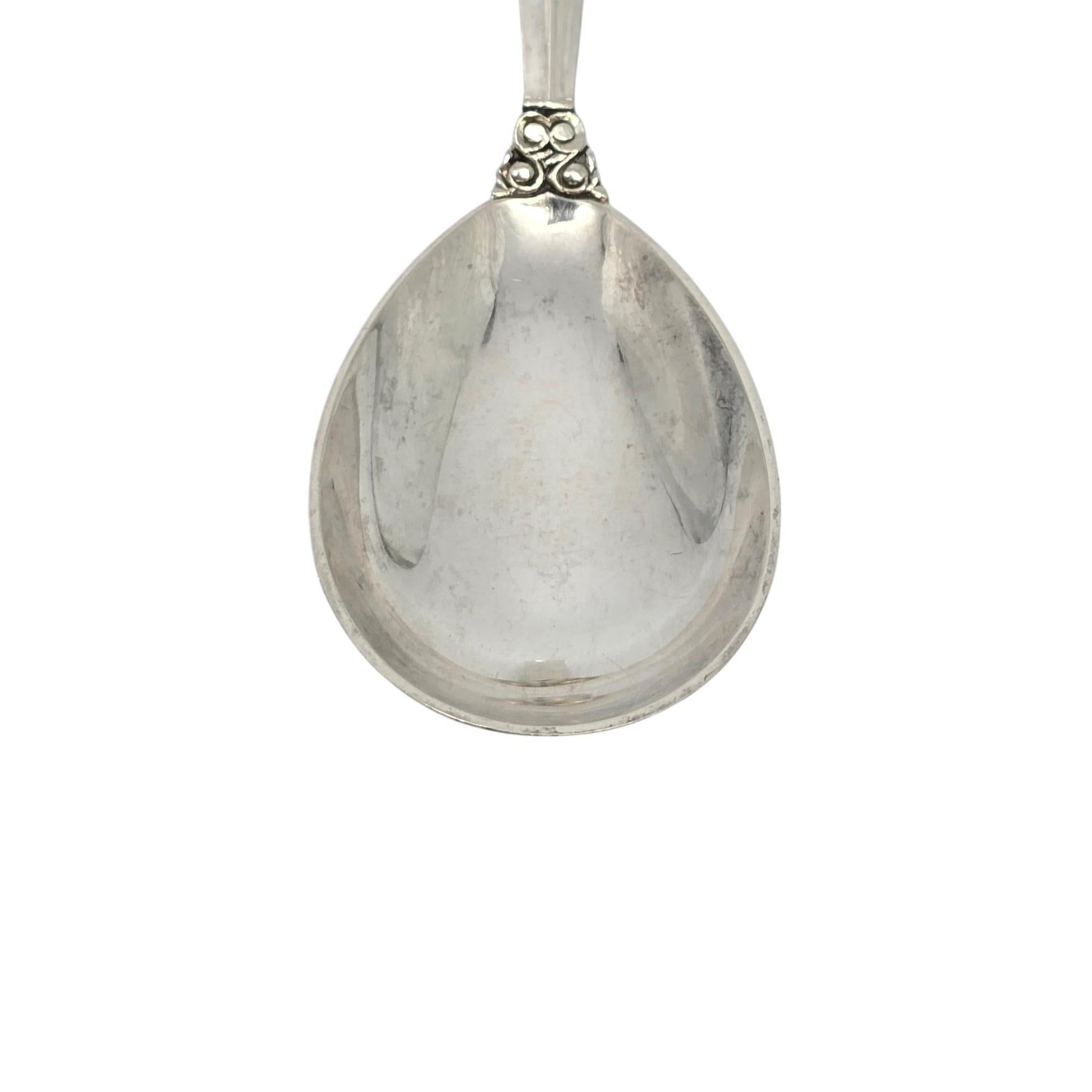 Cucchiaio da zucchero in argento sterling Georg Jensen Denmark Acanthus 5 7/8