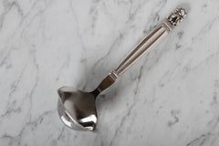Georg Jensen Denmark "Acorn" #62 pattern Sterling / Stainless Sauce Gravy Ladle