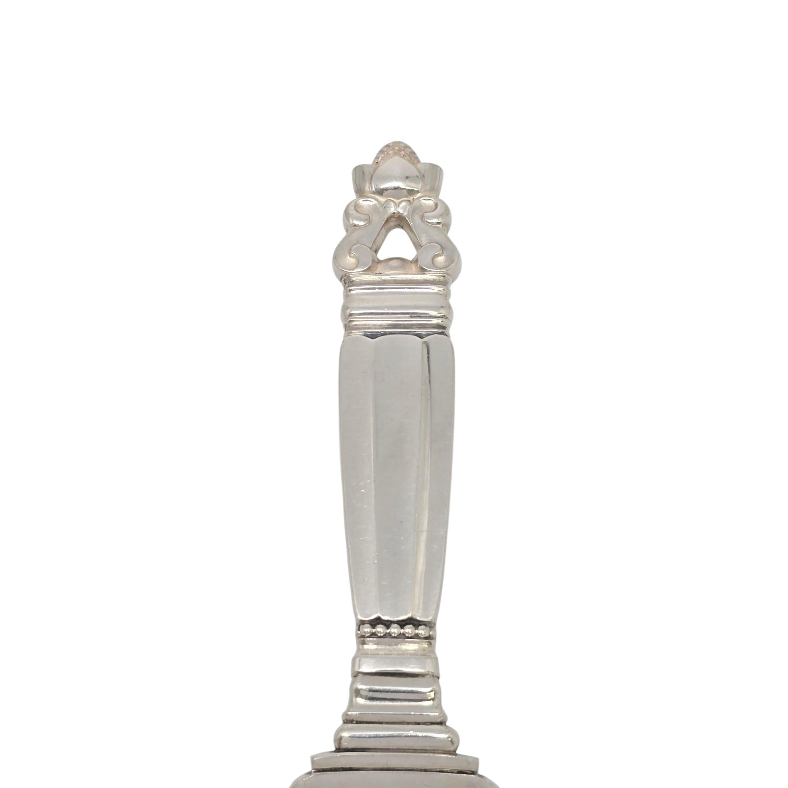 Georg Jensen Dänemark Eichel alle Sterling Silber Pie Server #22987 im Zustand ��„Gut“ im Angebot in Washington Depot, CT