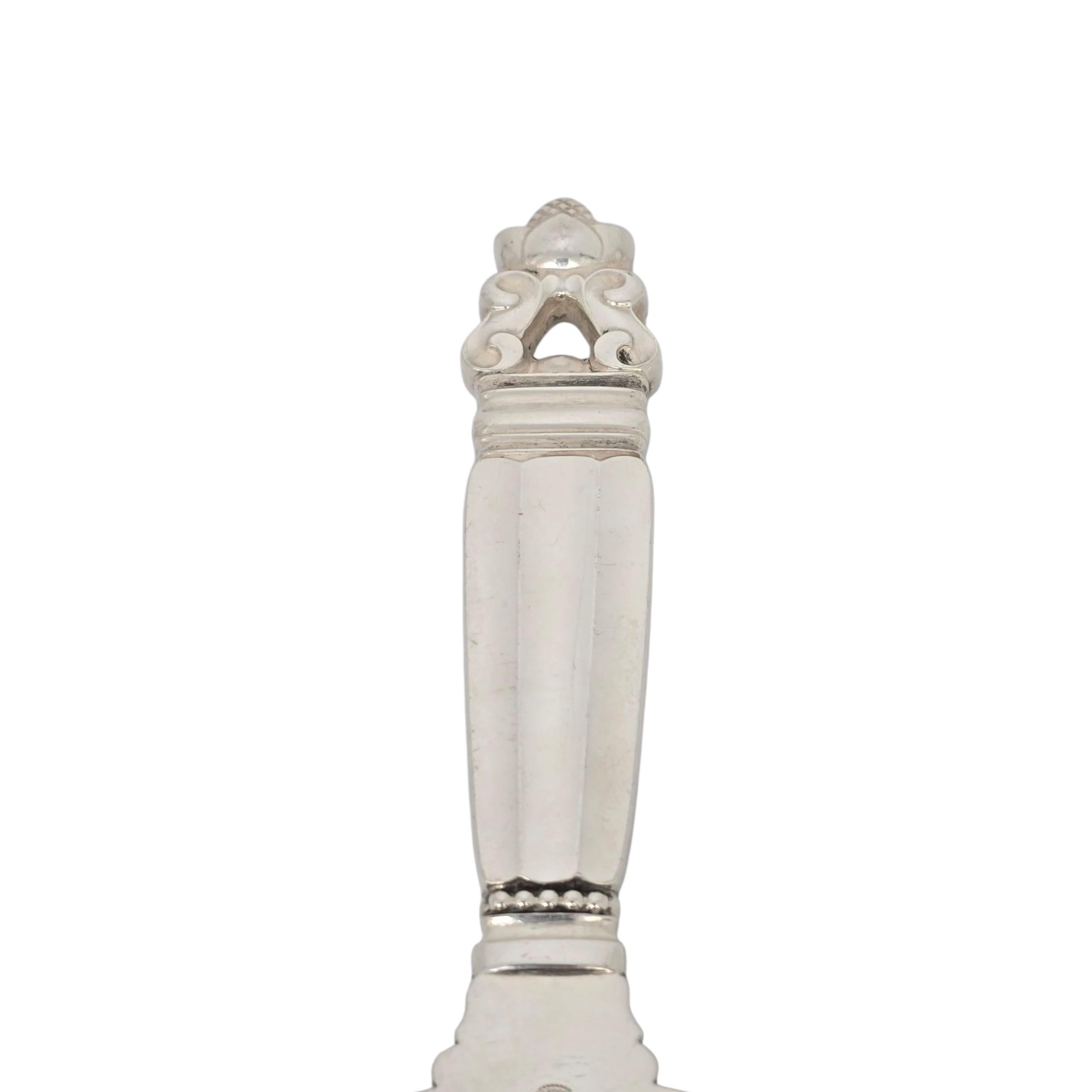 Georg Jensen Dänemark Eichel alle Sterling Silber Pie Server #22987 im Angebot 1