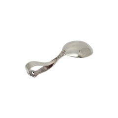 Cucchiaio per bambini con manico curvo Georg Jensen Danimarca #21187