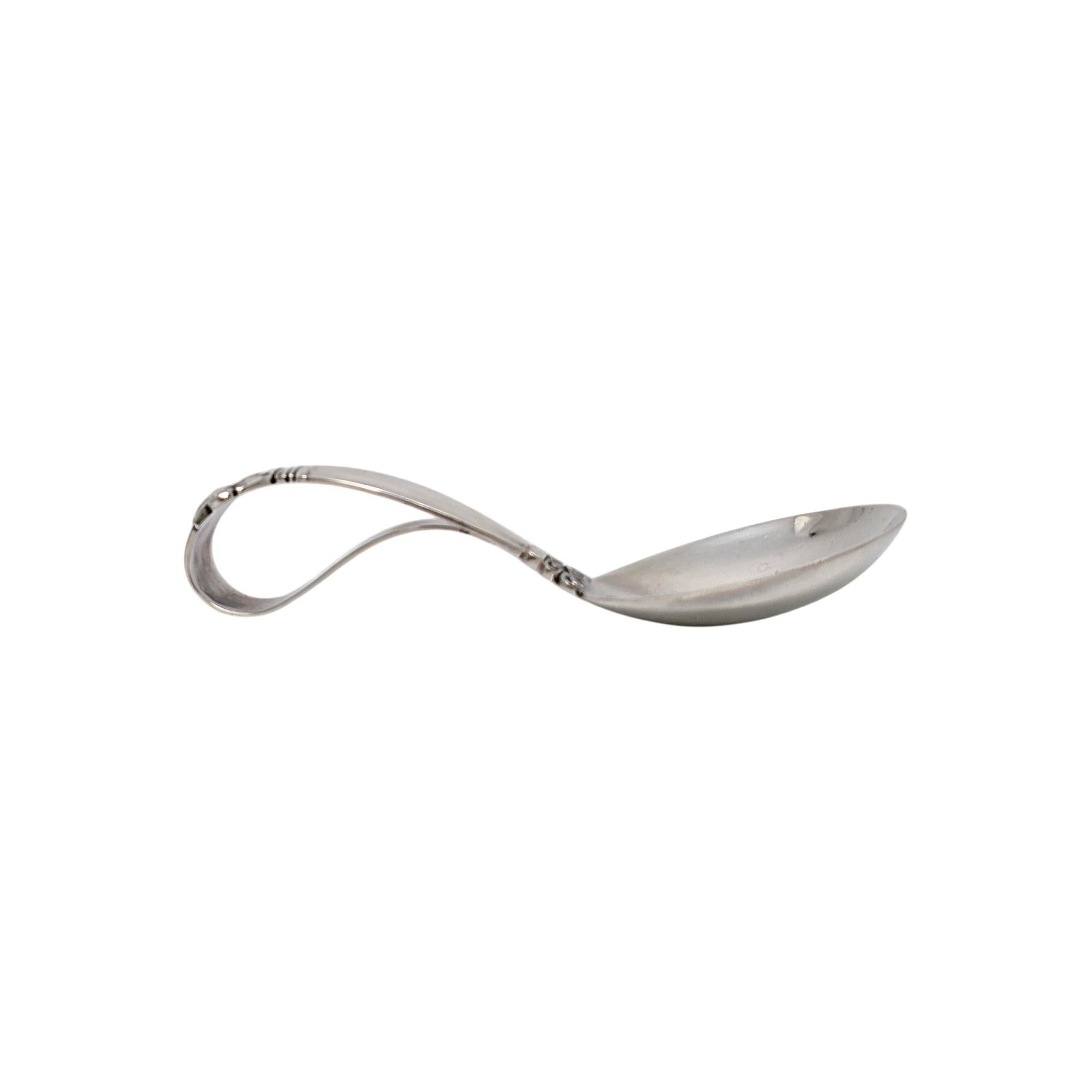 Art Nouveau Cucchiaio per bambini con manico curvo Georg Jensen Danimarca #21187 in vendita