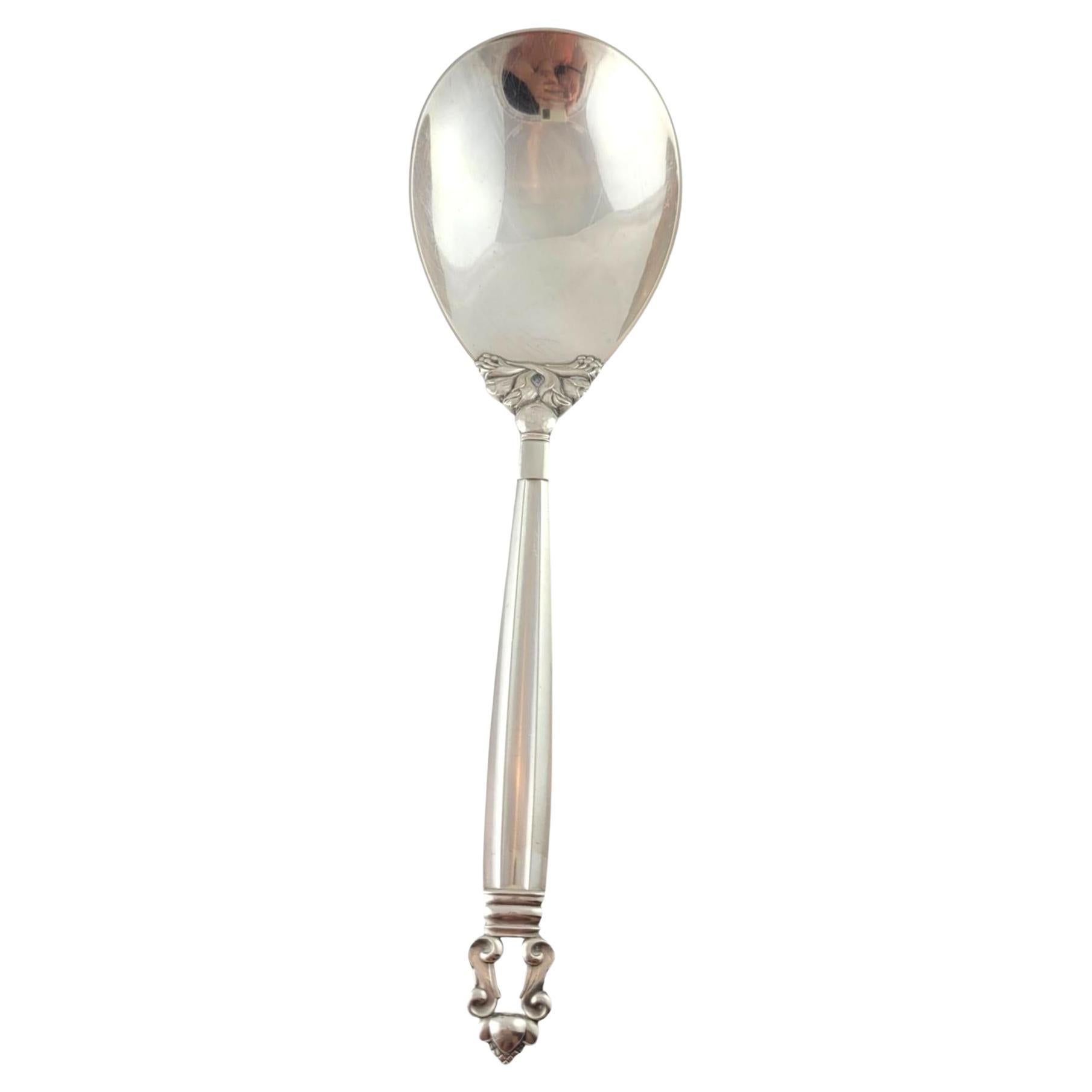 Georg Jensen Danimarca Cucchiaio da portata a ghianda 9" #17830