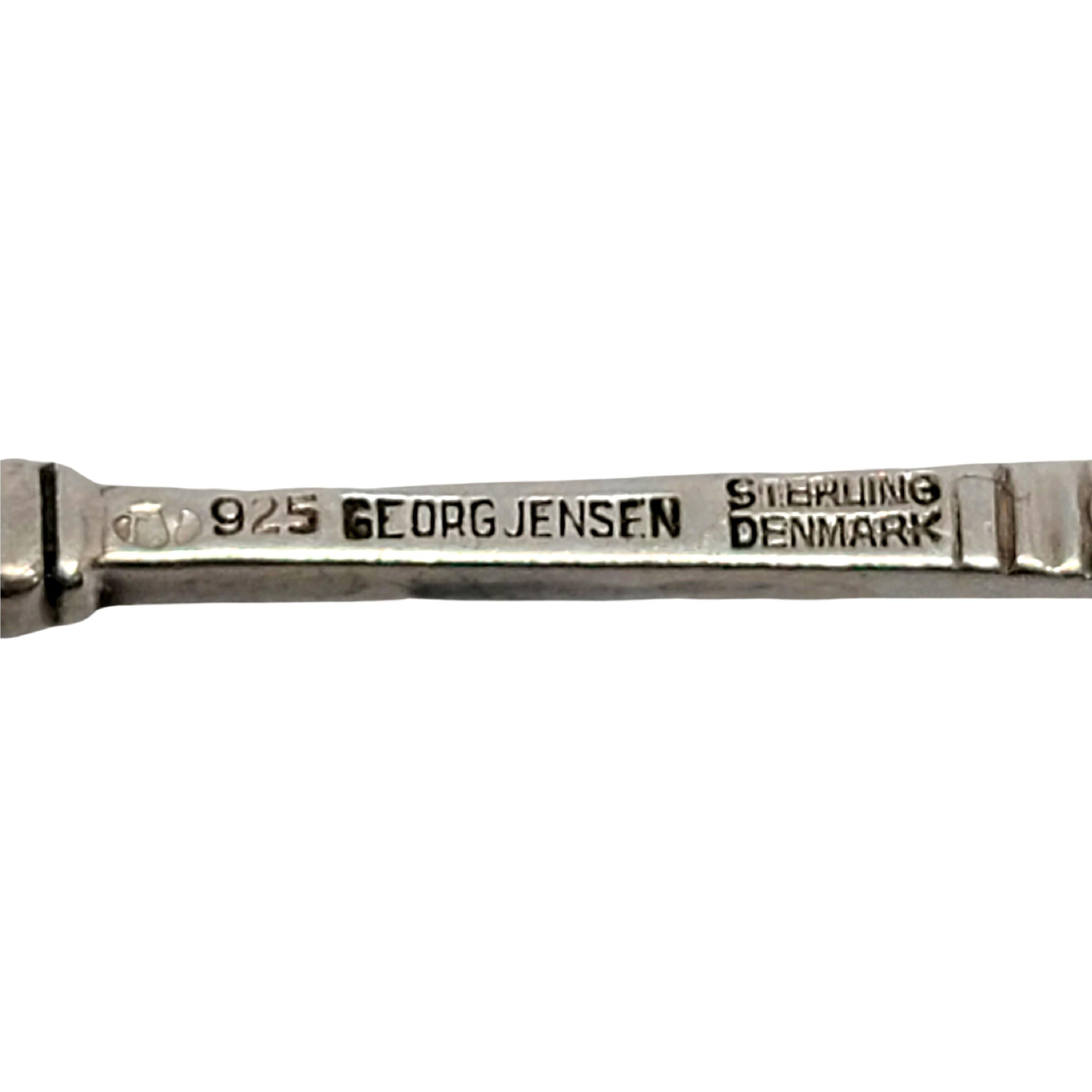 Georg Jensen Denmark Acorn Sterling Silver Cream Ladle For Sale 1