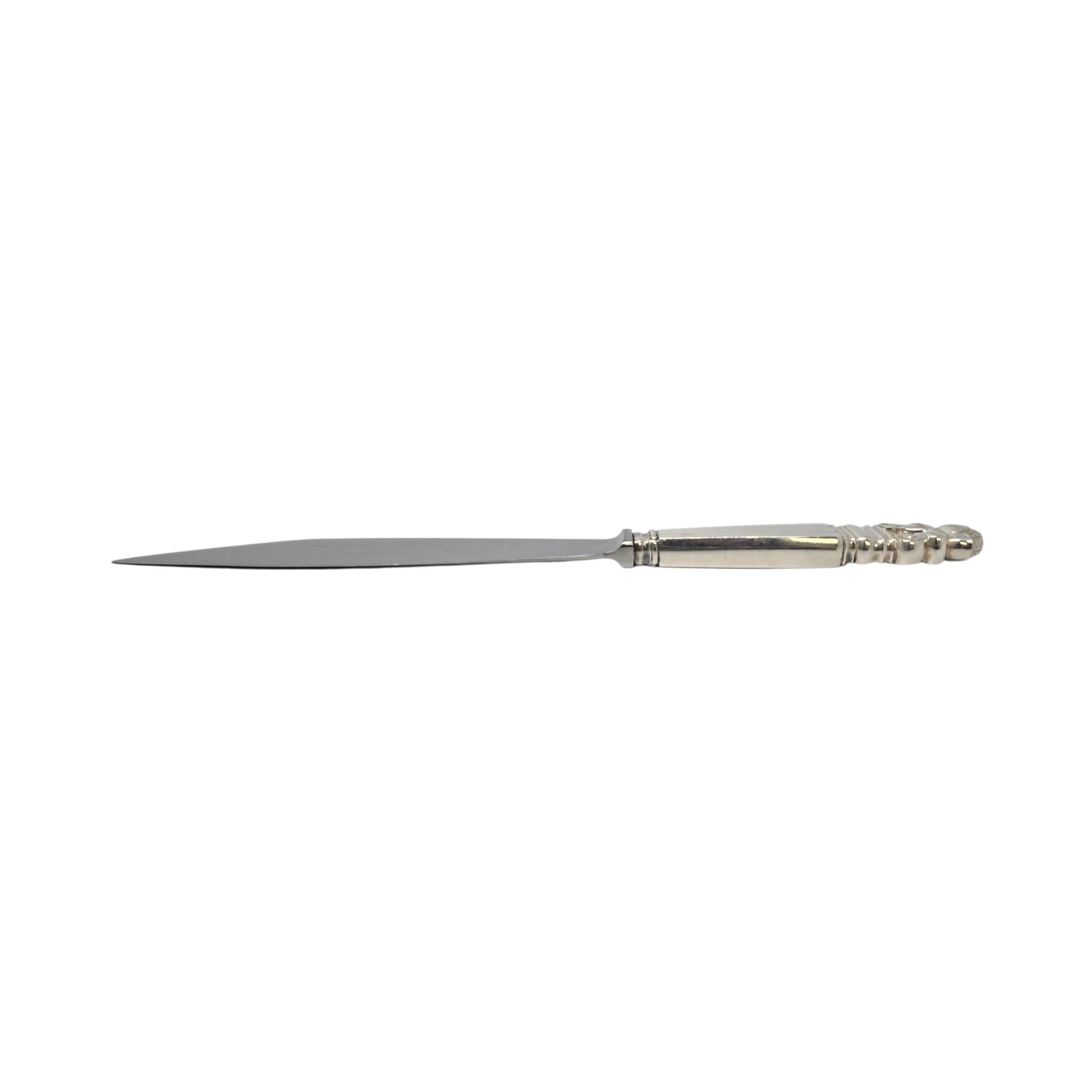 Georg Jensen Dänemark Eichel Sterling Silber Griff Kuchen Messer w/Gravur #22988 (Art nouveau) im Angebot