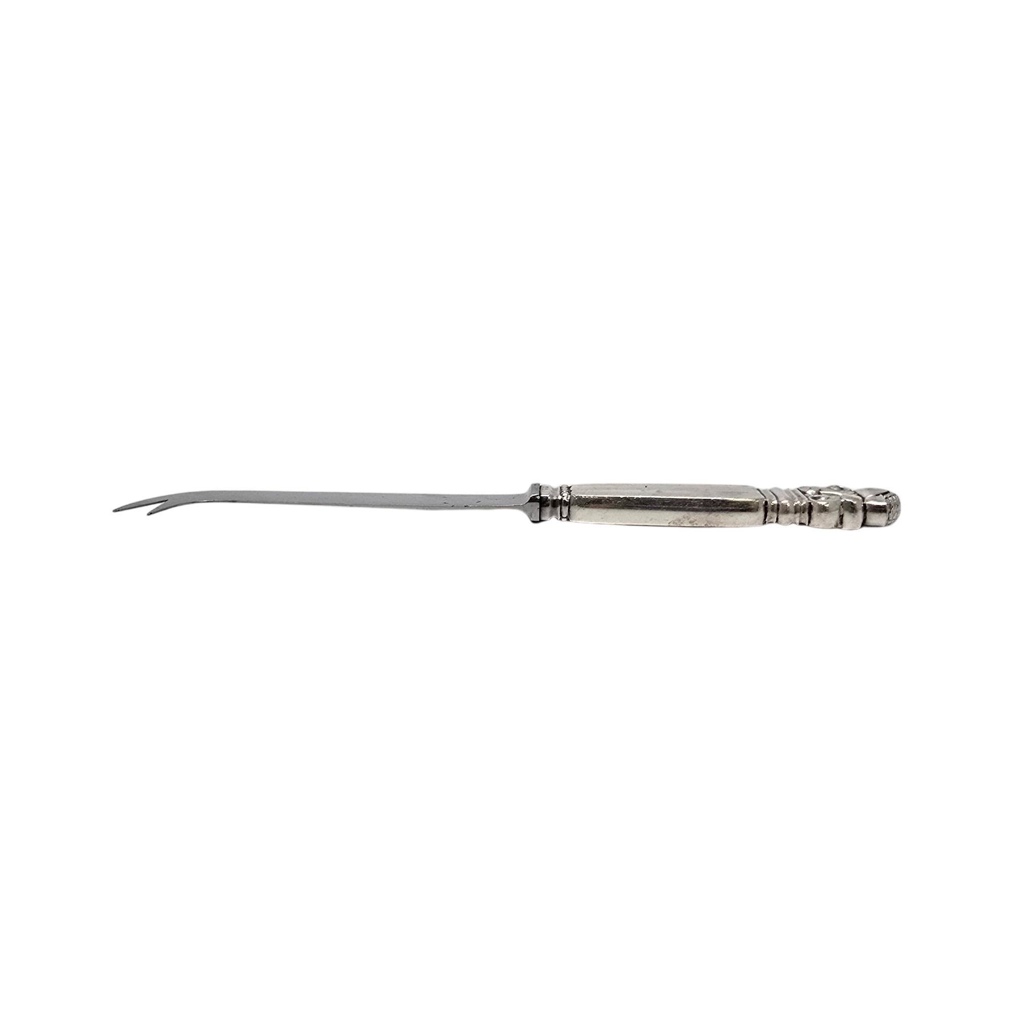 Art Nouveau Georg Jensen Denmark Acorn Sterling Silver Handle Cheese/Bar Knife #19465 For Sale