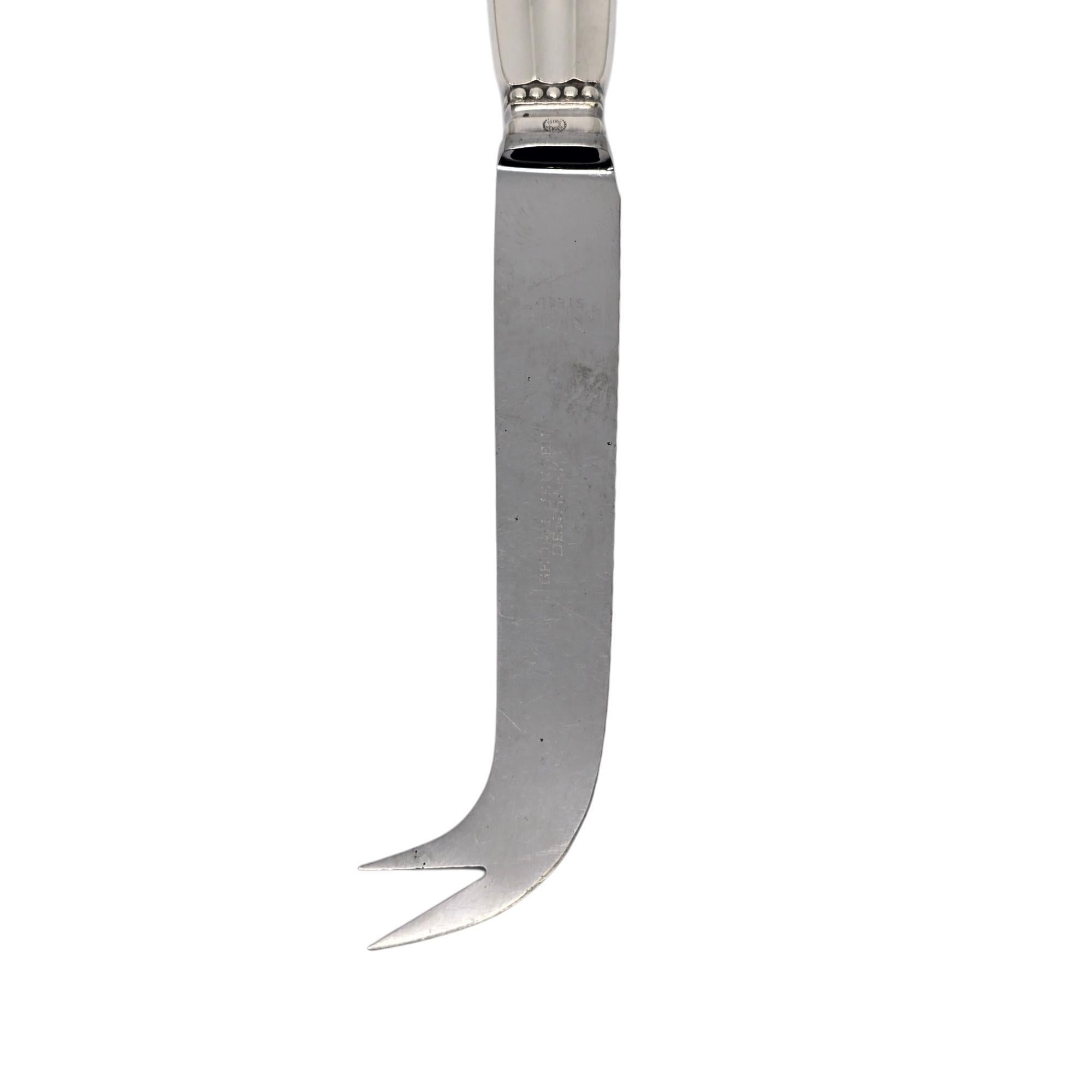 Women's or Men's Georg Jensen Denmark Acorn Sterling Silver Handle Cheese/Bar Knife #19465 For Sale