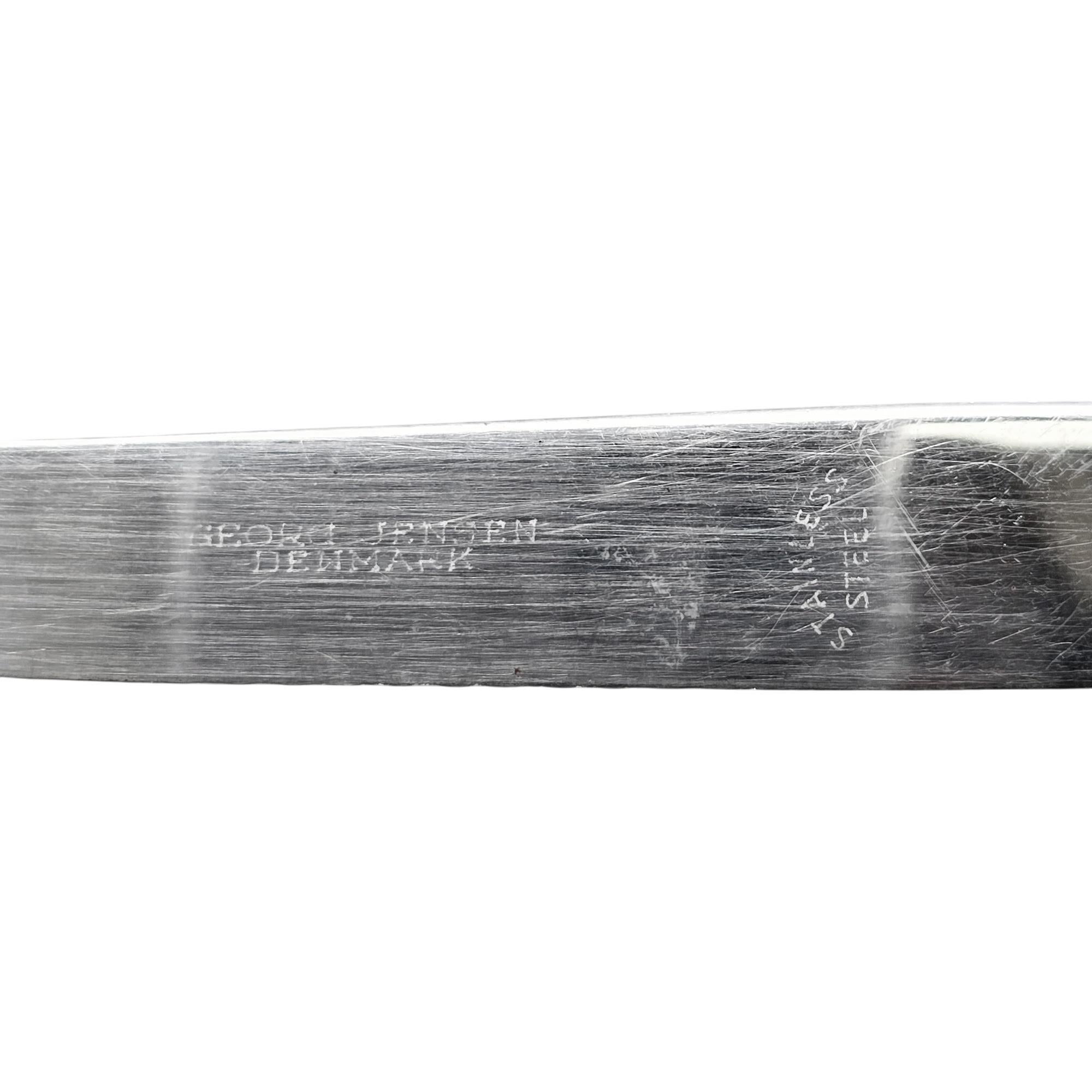 Georg Jensen Denmark Acorn Sterling Silver Handle Cheese/Bar Knife #19465 For Sale 4
