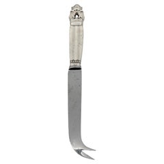 Georg Jensen Denmark Acorn Sterling Silver Handle Cheese/Bar Knife #19465