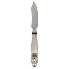 Georg Jensen Dänemark Eichel Sterling Silber Griff Käsemesser #19467
