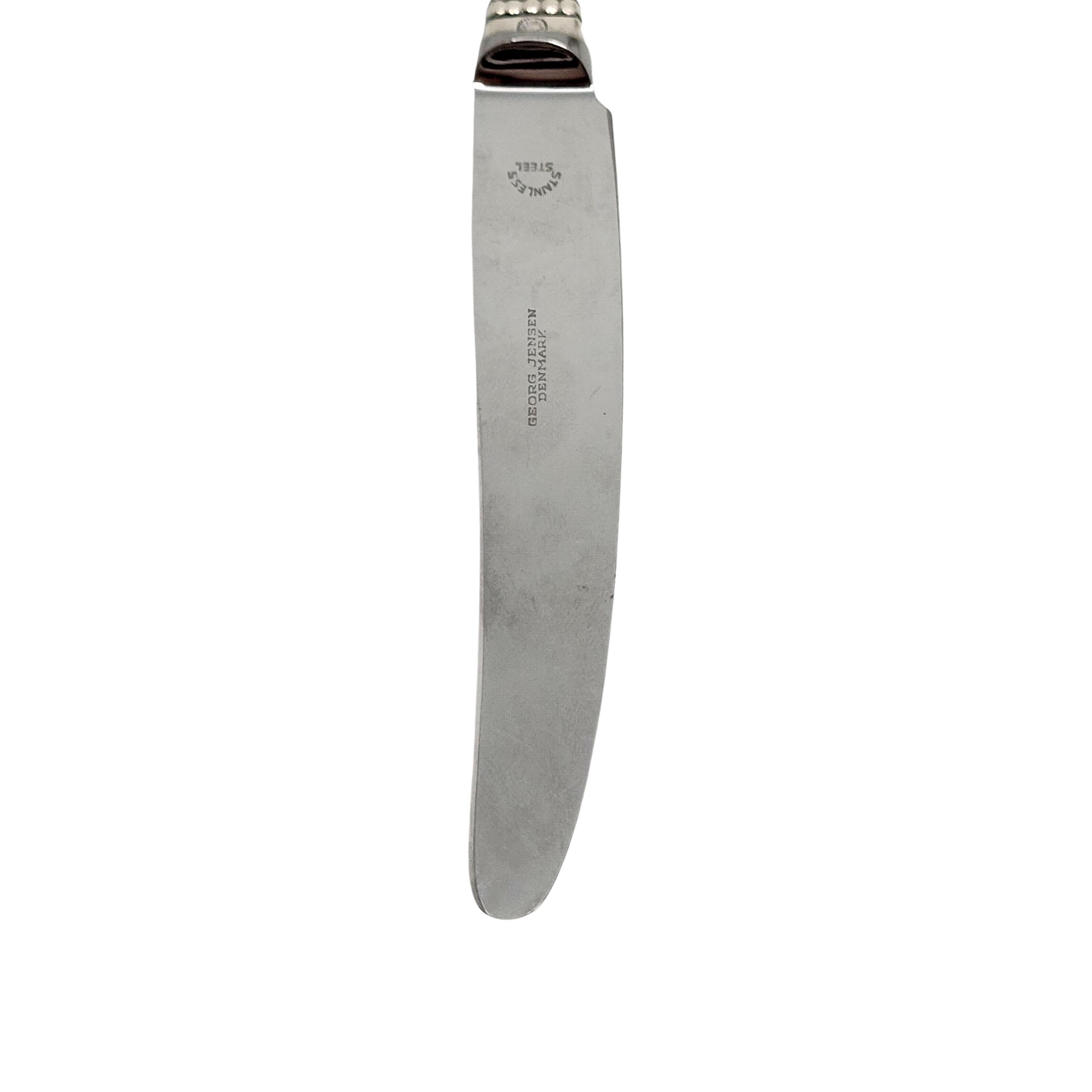 Georg Jensen Denmark Acorn Sterling Silver Handle Fruit Knife #12781 (Couteau à fruits) Pour femmes en vente