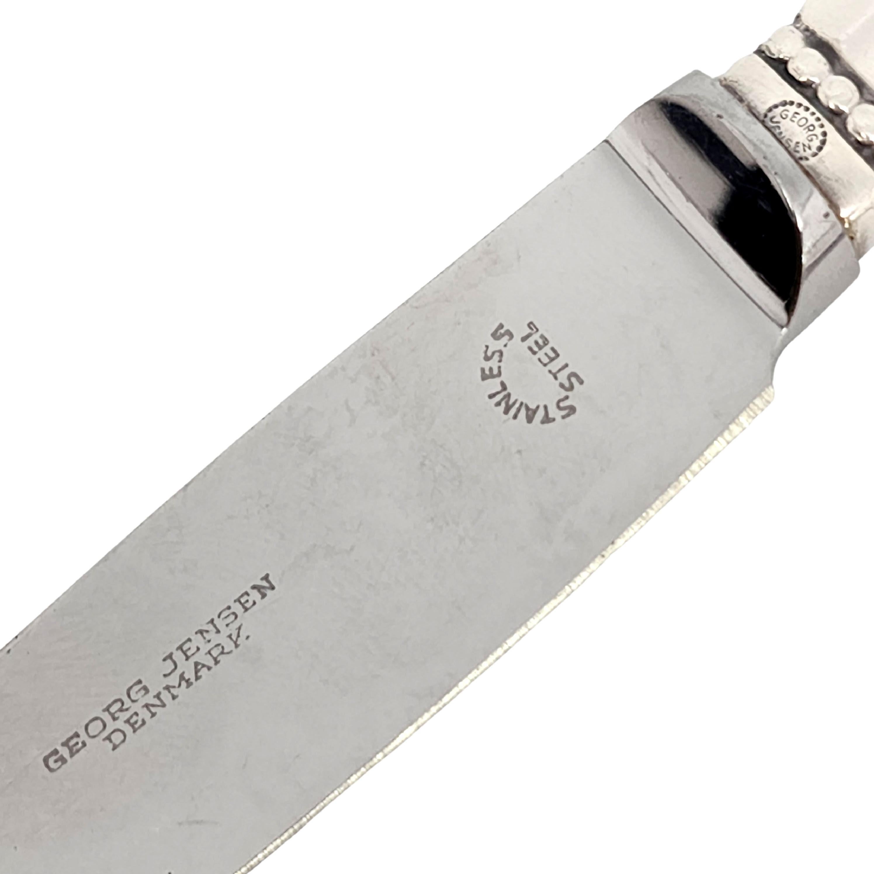 Georg Jensen Denmark Acorn Sterling Silver Handle Fruit Knife #12781 For Sale 3