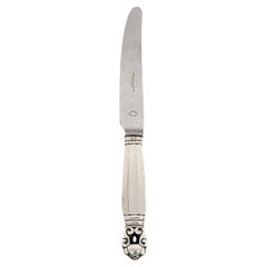 Vintage Georg Jensen Denmark Acorn Sterling Silver Handle Fruit Knife #12781