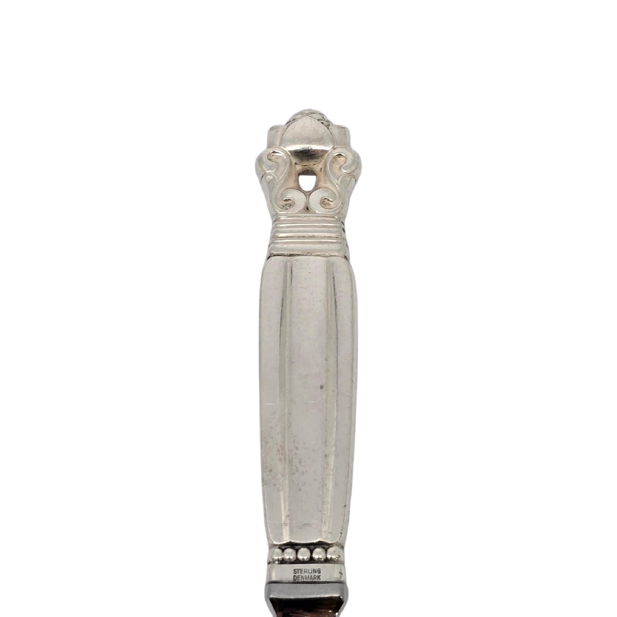 Georg Jensen Denmark Acorn Sterling Silver Handle Letter Opener #19466 In Good Condition In Washington Depot, CT