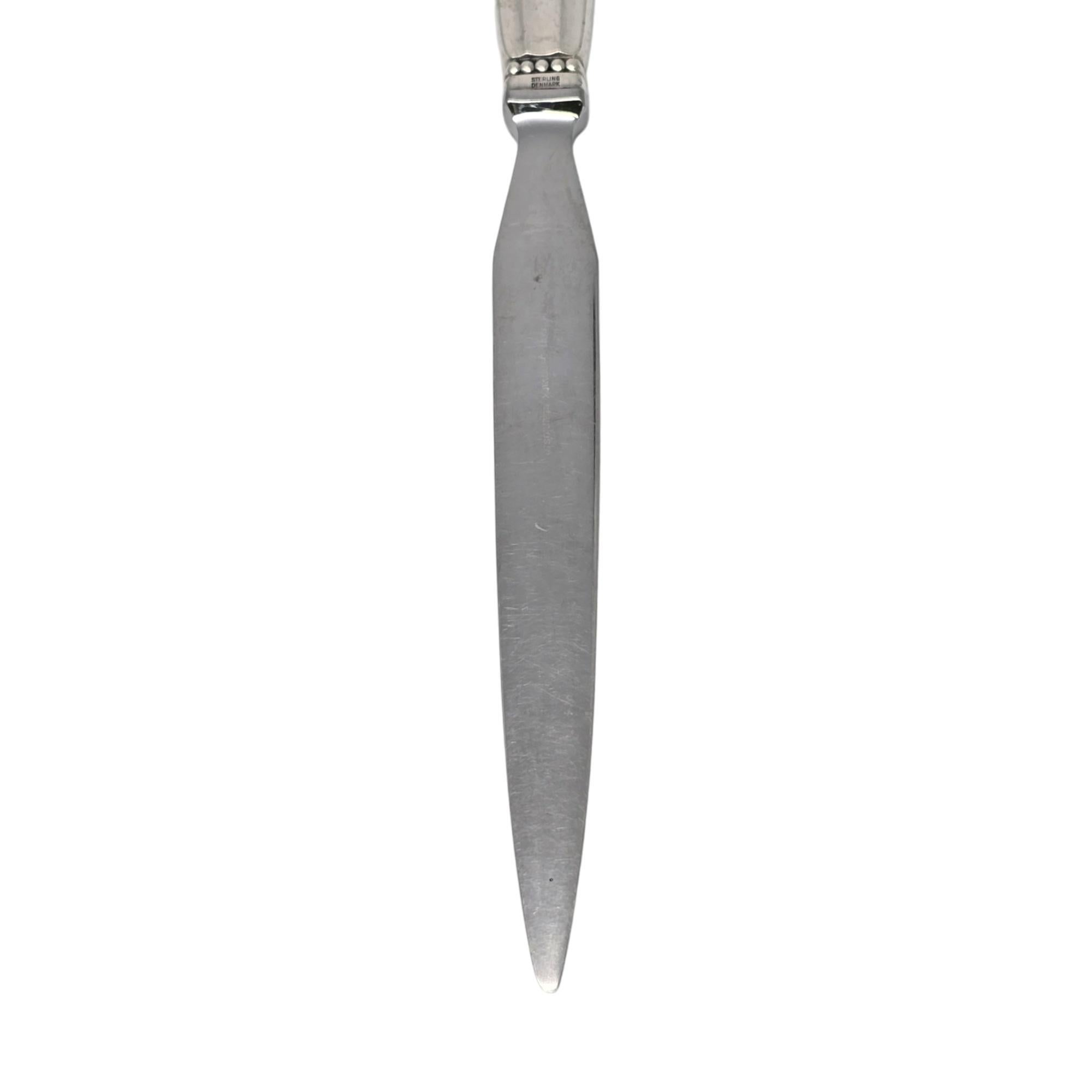 Women's or Men's Georg Jensen Denmark Acorn Sterling Silver Handle Letter Opener #19466