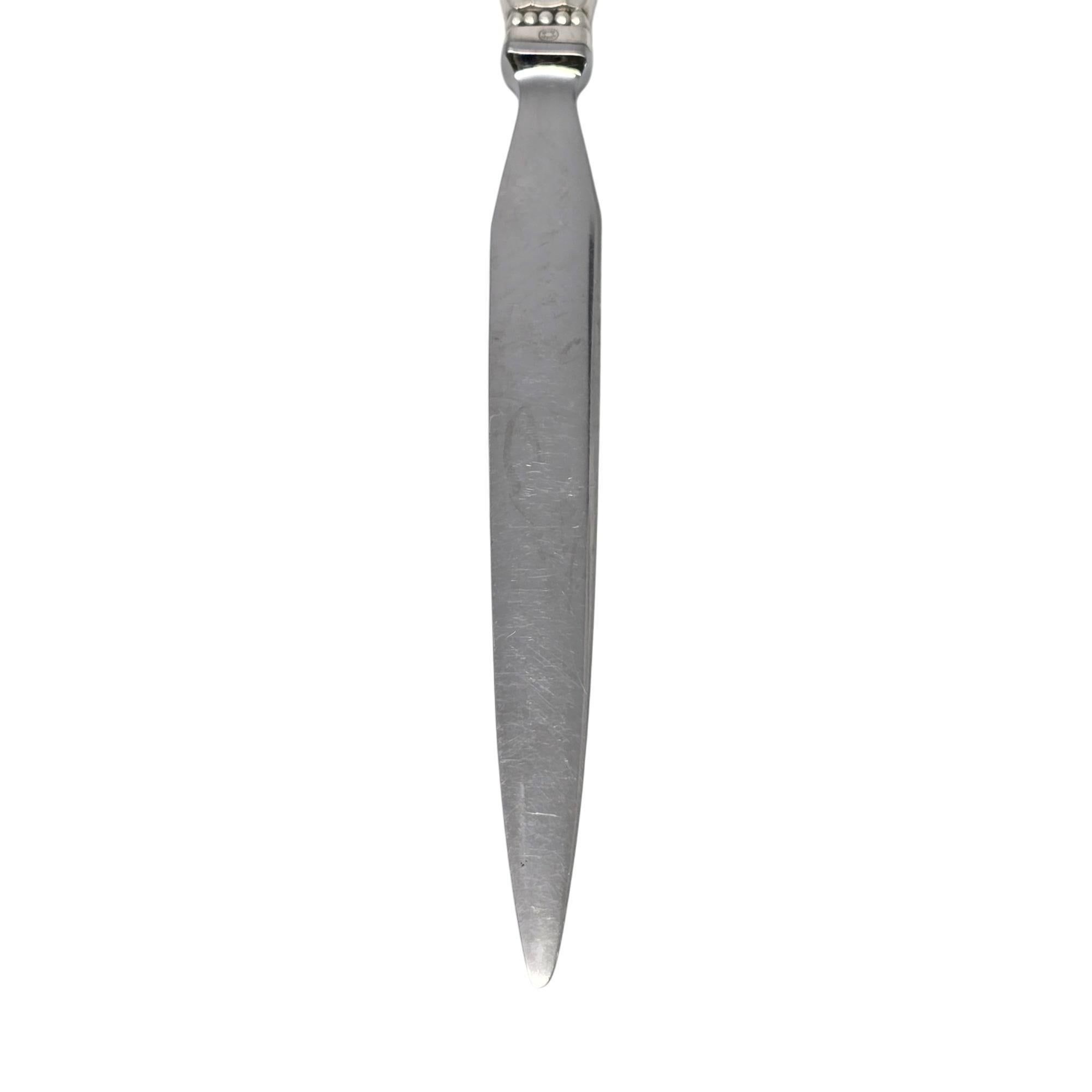 Georg Jensen Denmark Acorn Sterling Silver Handle Letter Opener #19466 2