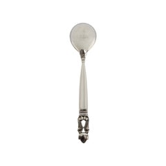 Georg Jensen Denmark Acorn Sterling Silver Jam Spoon 5 7/8" #15288