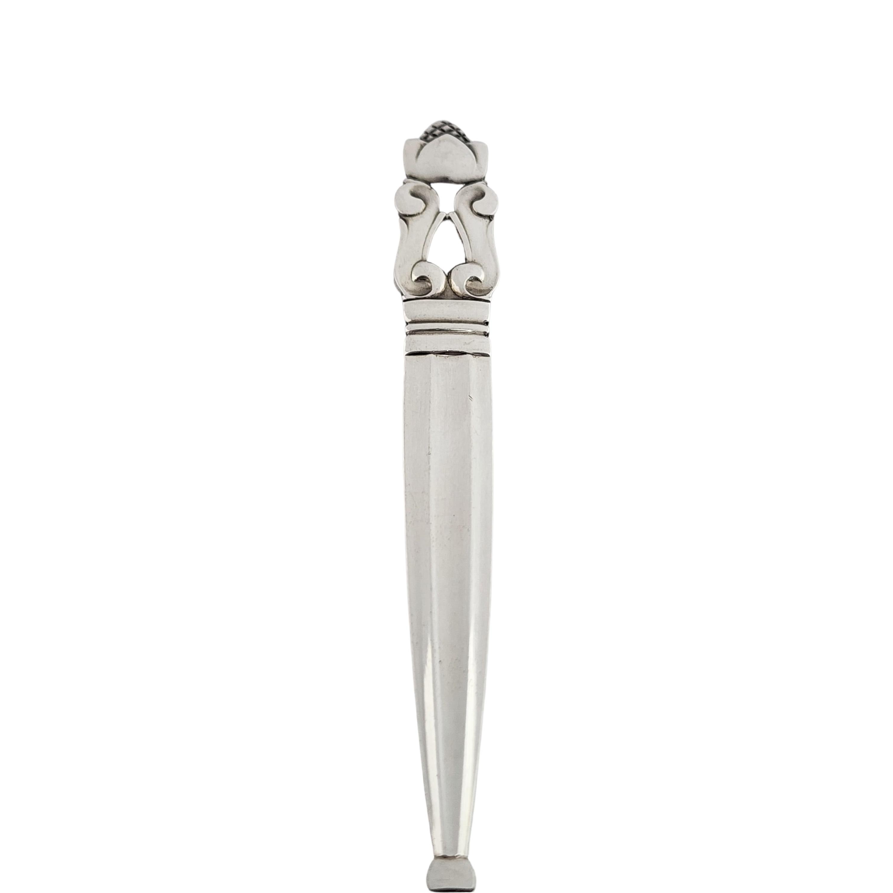Art Nouveau Georg Jensen Denmark Acorn Sterling Silver Jam Spoon 5 7/8