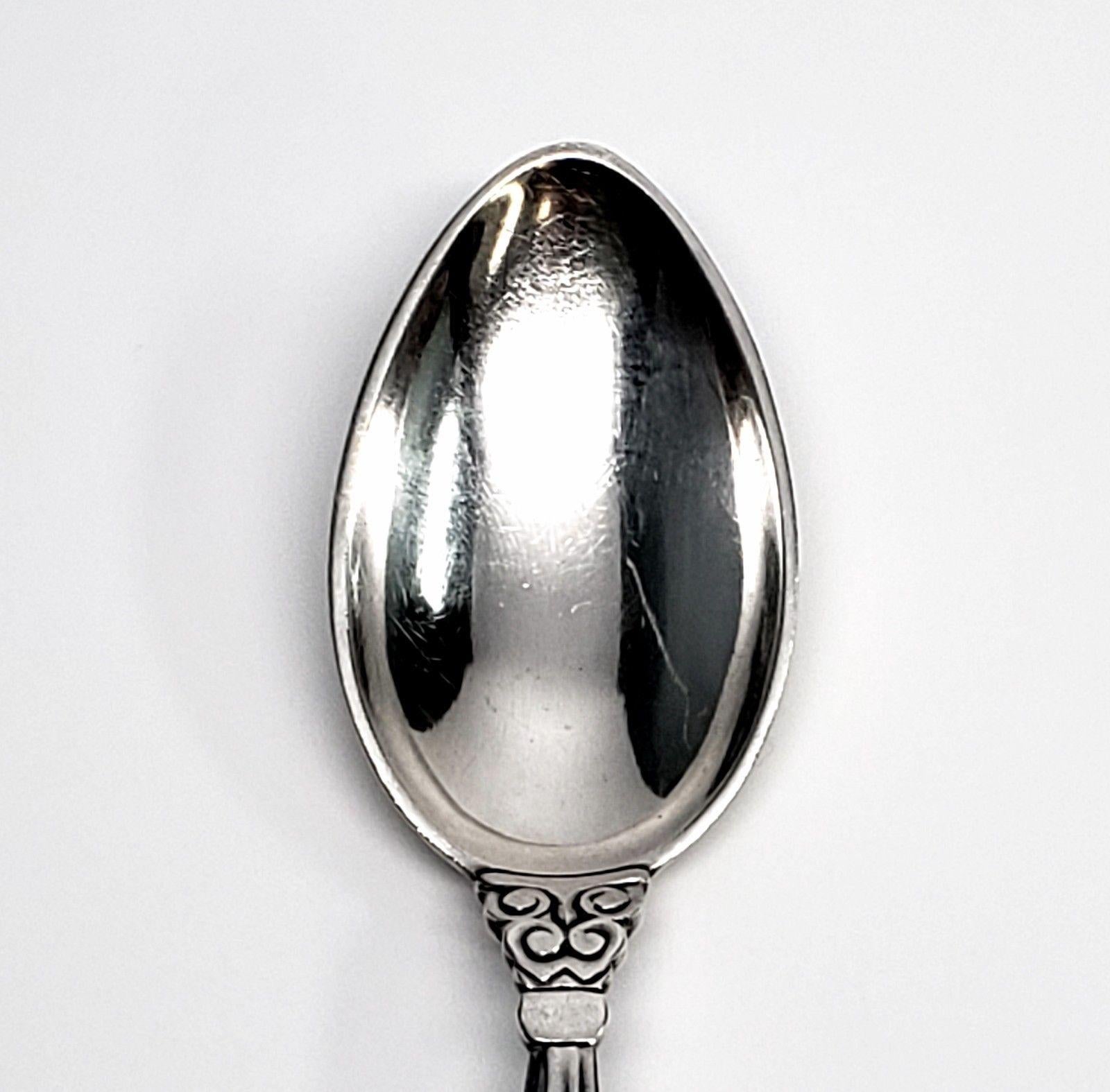 Danish Georg Jensen Denmark Acorn Sterling Silver Medium Teaspoon