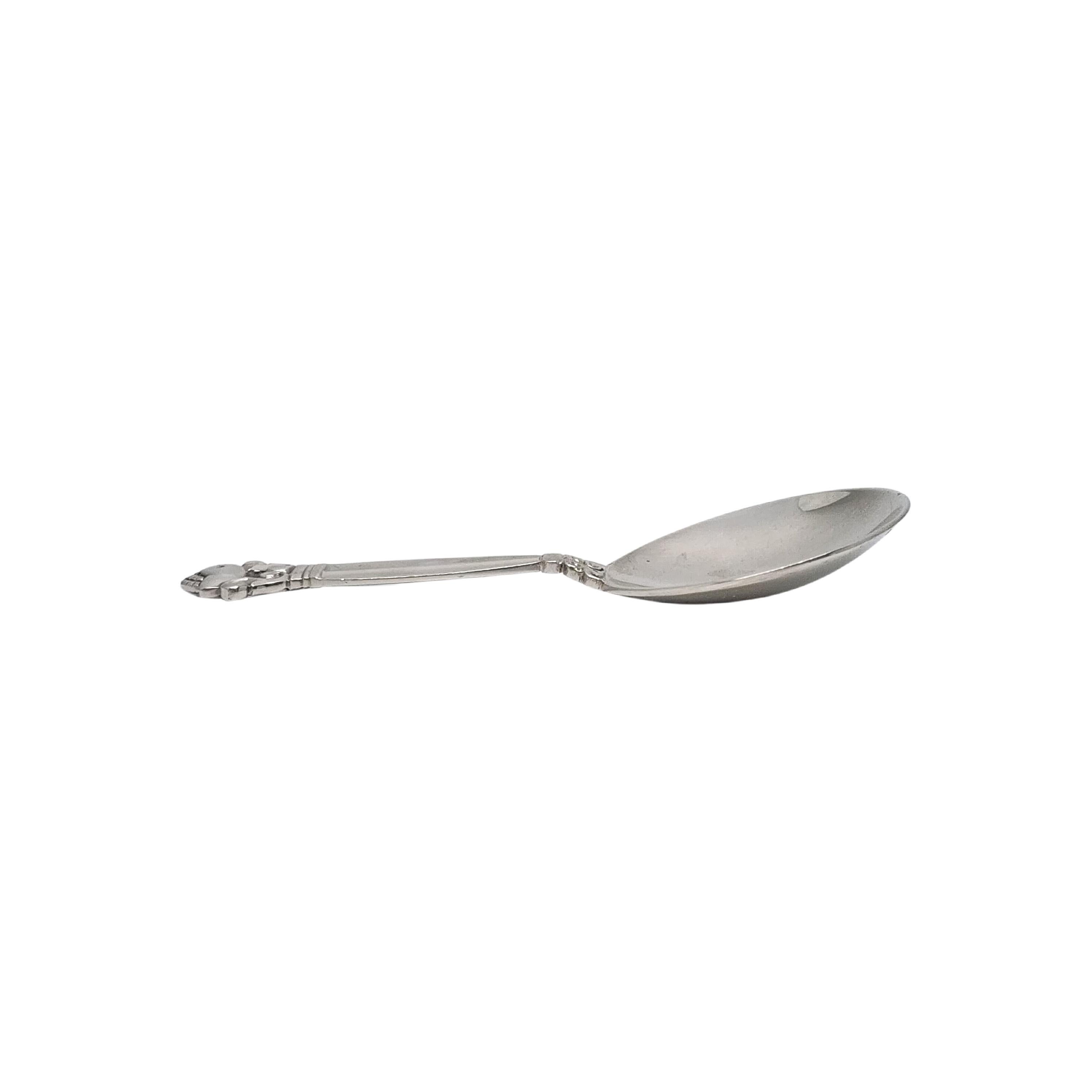 Art Nouveau Georg Jensen Denmark Acorn Sterling Silver Tea Caddy/Sugar Spoon #16892 For Sale