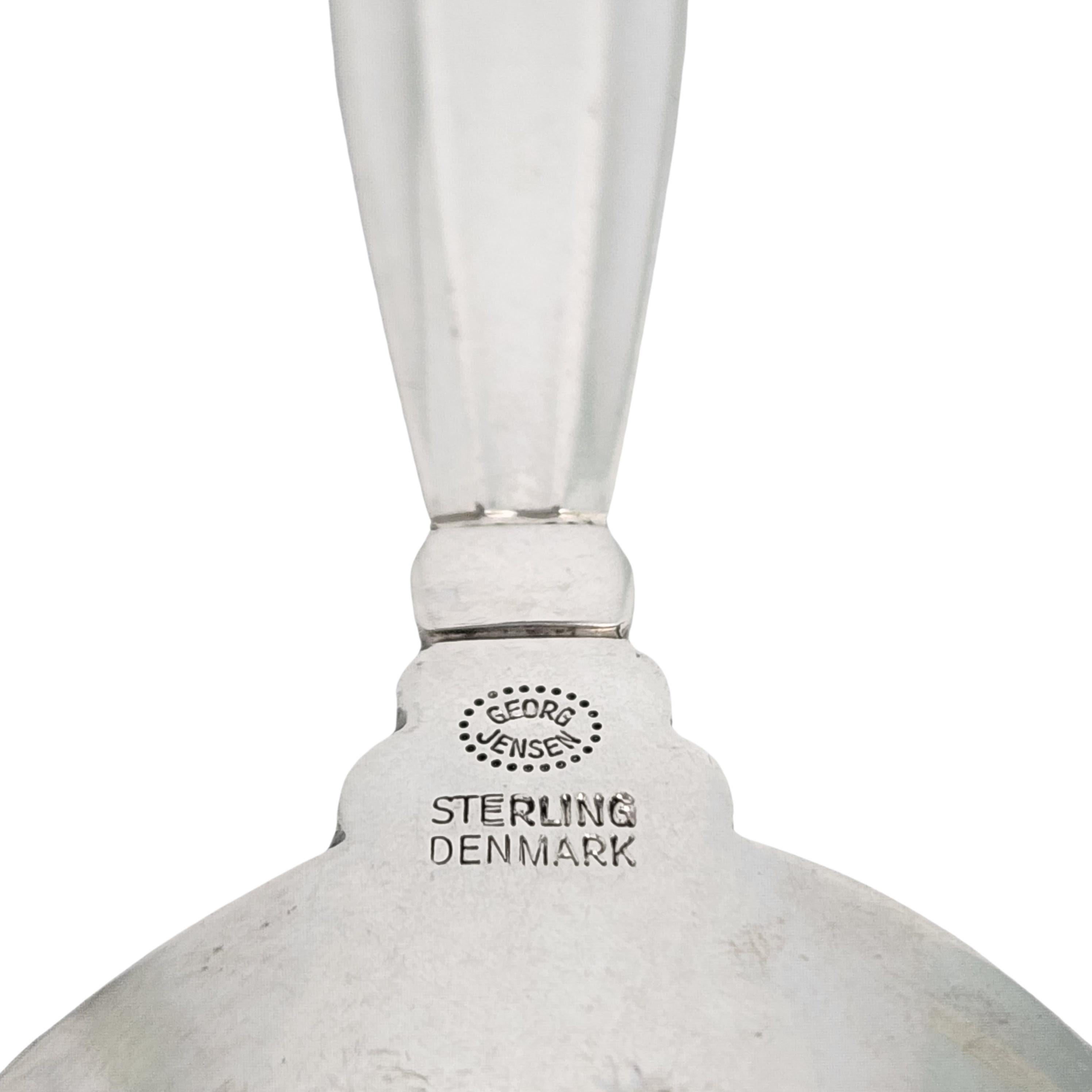 Georg Jensen Denmark Acorn Sterling Silver Tea Caddy/Sugar Spoon #16892 en vente 4