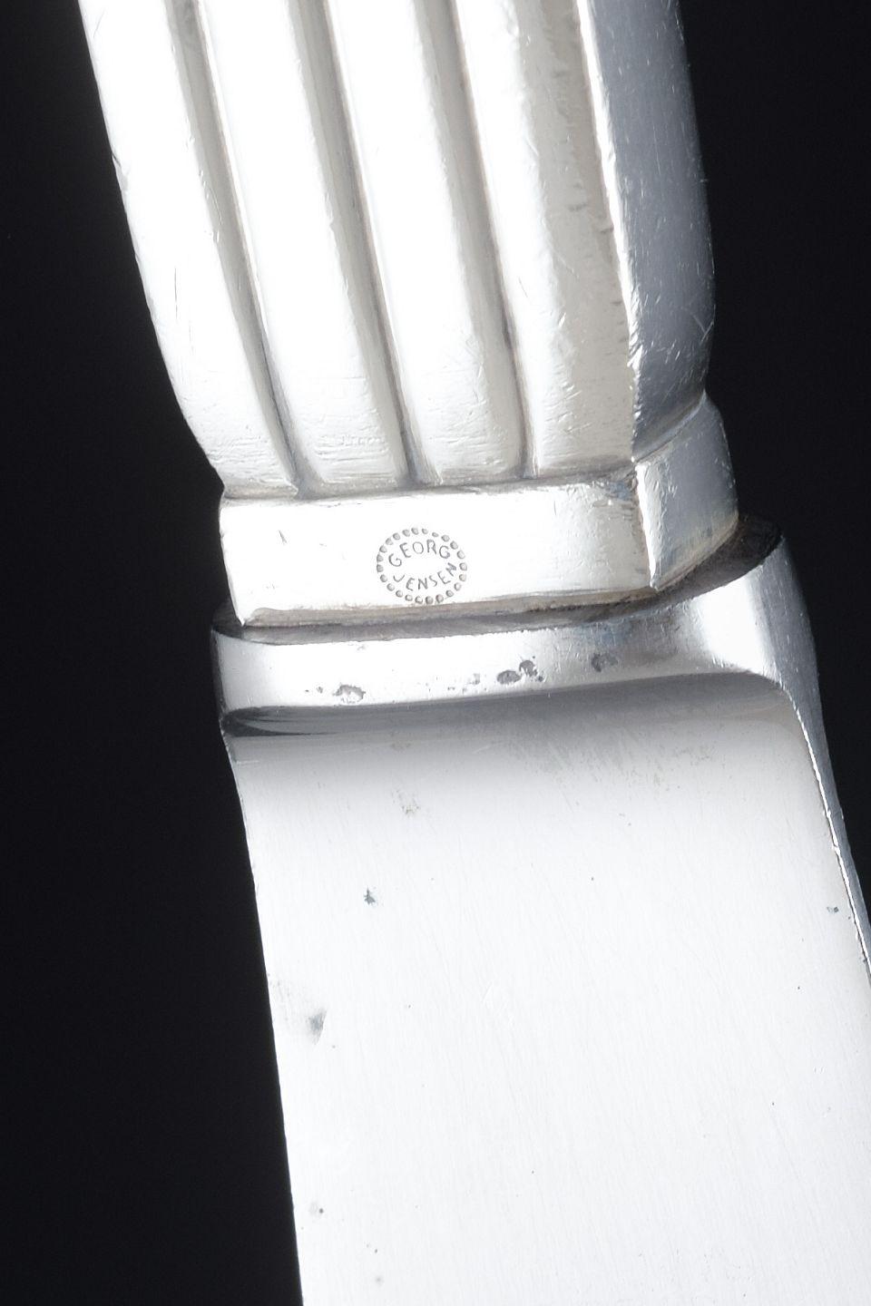 Georg Jensen, Dänemark. Bernadotte, Tafelmesser aus Sterlingsilber. im Zustand „Gut“ im Angebot in København, Copenhagen
