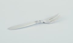 Georg Jensen, Denmark. Cactus pattern Six cake forks in sterling silver.