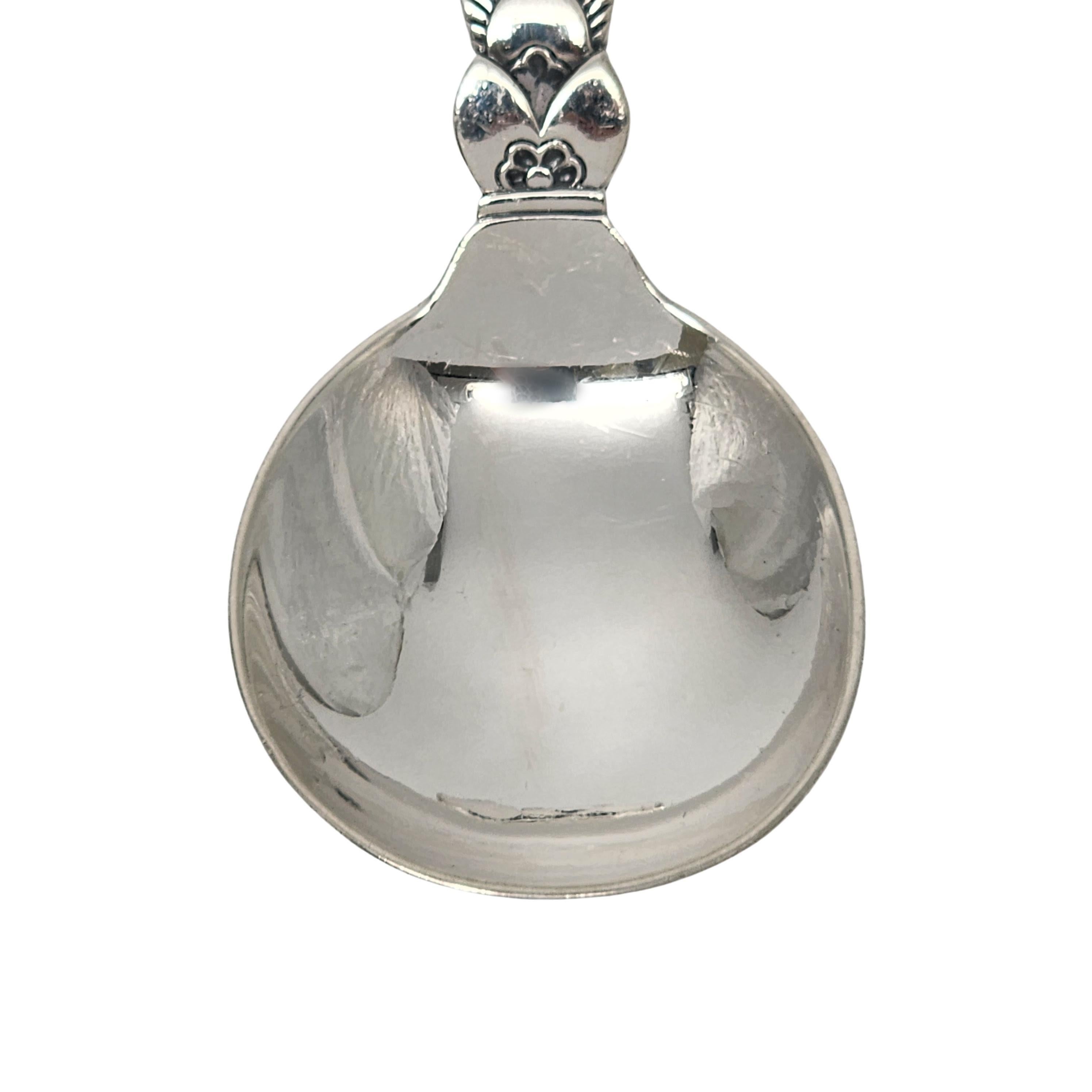Georg Jensen Denmark Cactus in argento sterling manico curvo Cucchiaio per bambini Engr #18325 in vendita 2