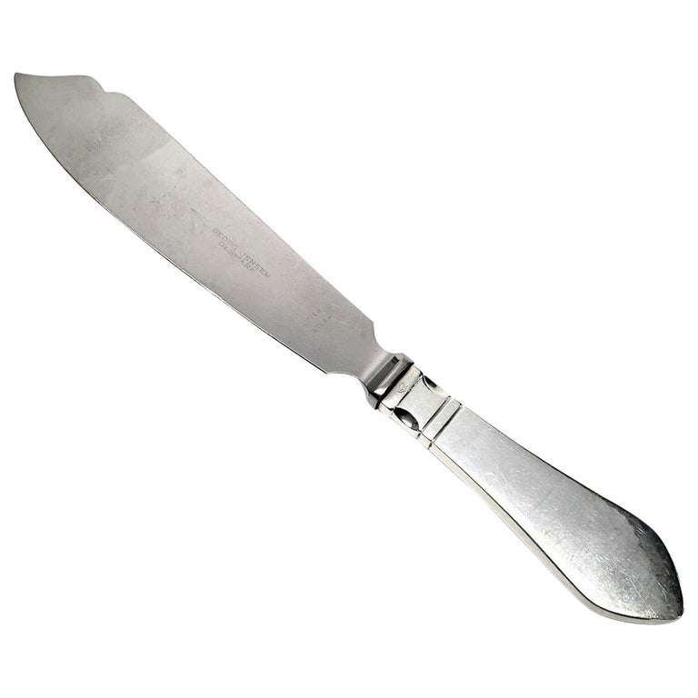 Georg Jensen Denmark Continental/Antik Pattern Sterling Silver Cake ...