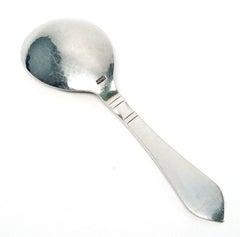 Georg Jensen Denmark Continental or Antik Pattern Sterling Sugar Spoon