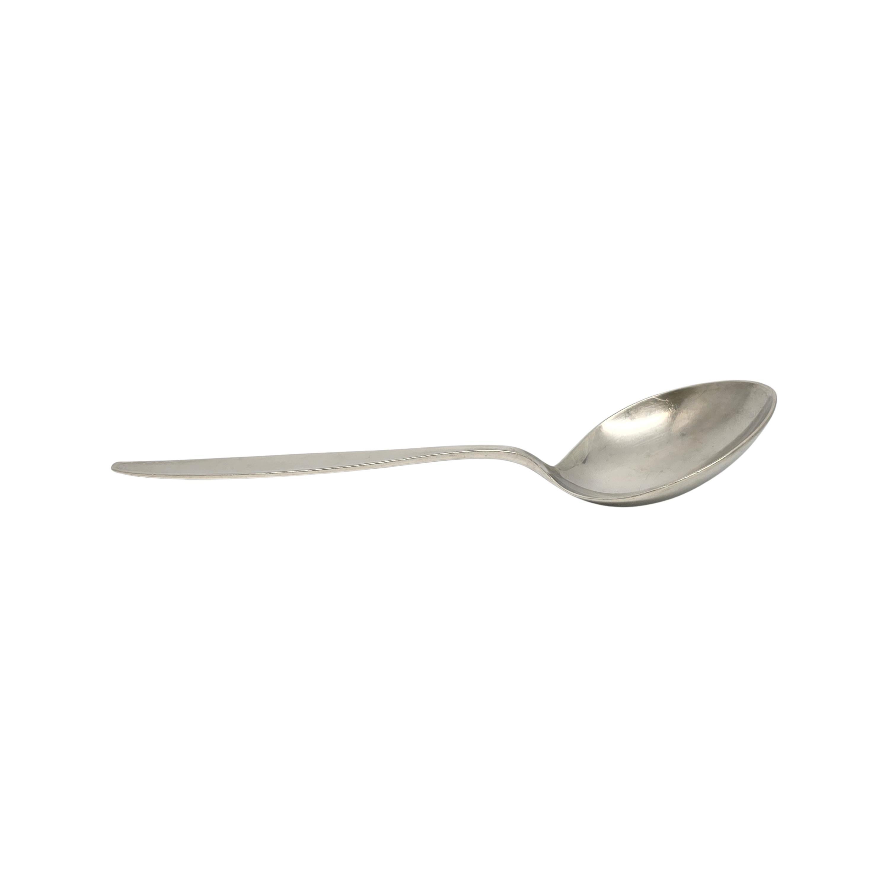 Cucchiaio da portata grande in argento sterling Georg Jensen Denmark Cypress 9 3/4