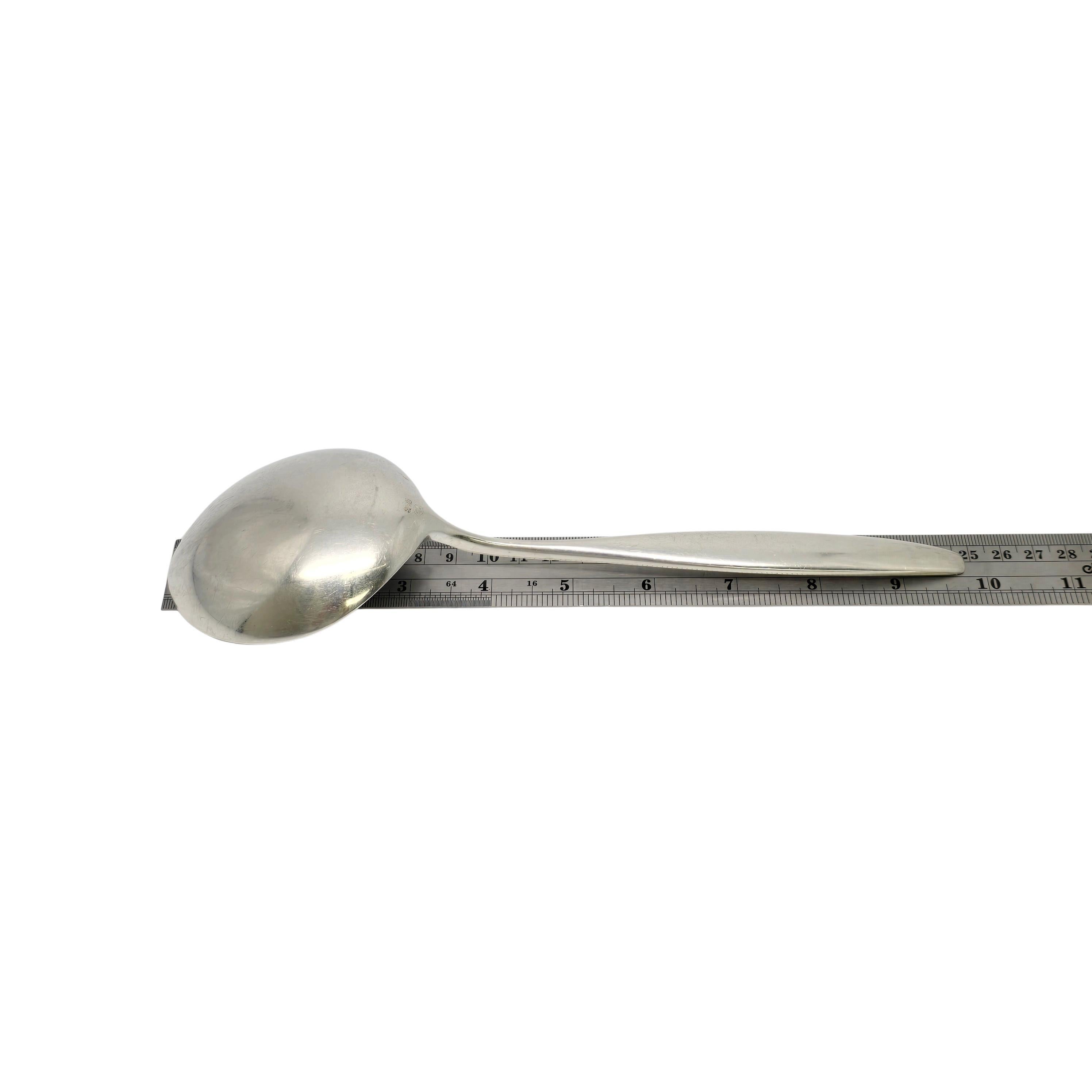 Cucchiaio da portata grande in argento sterling Georg Jensen Denmark Cypress 9 3/4