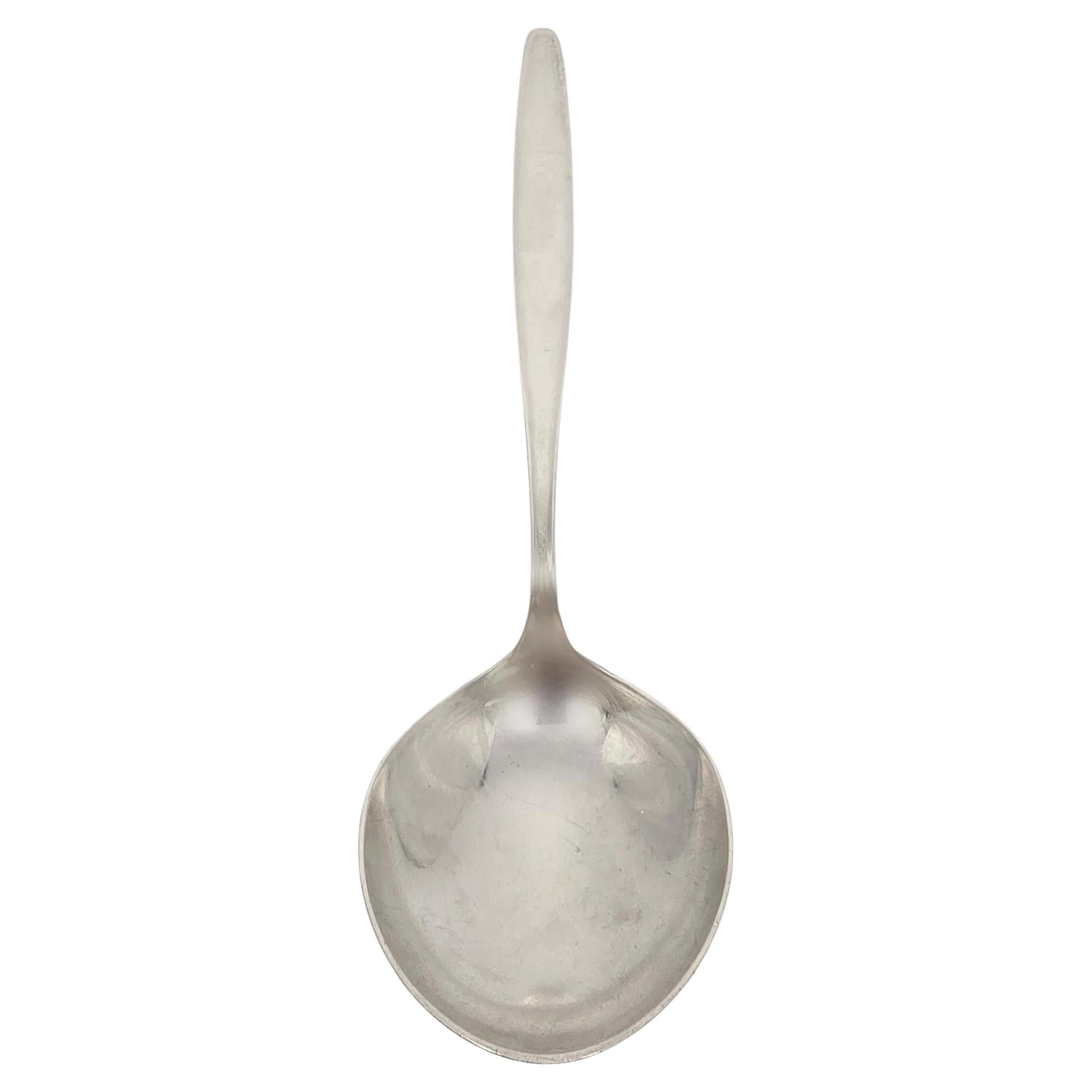 Georg Jensen Denmark Cypress Sterling Silver Large Serving Spoon 9 3/4" #18627
