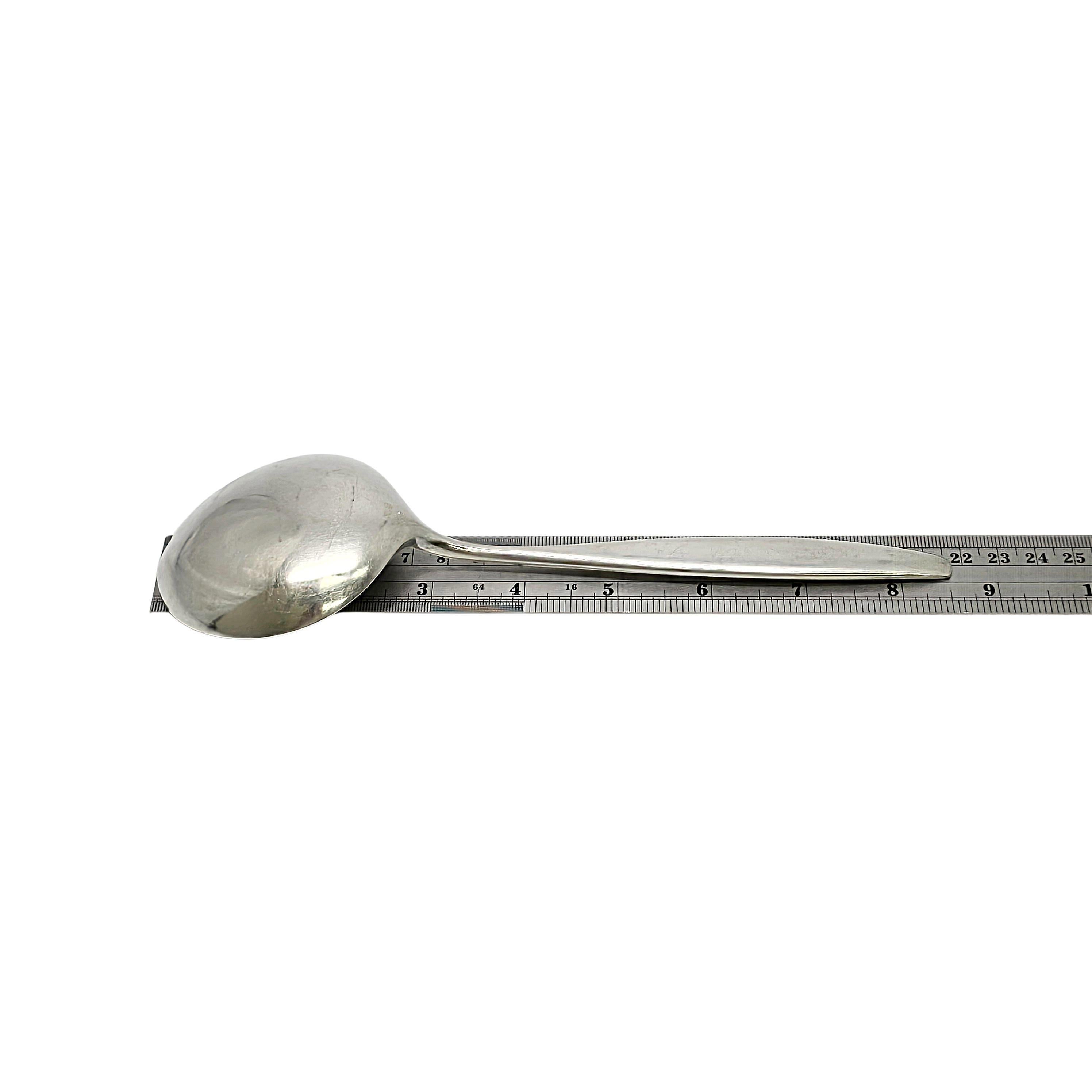 Georg Jensen Denmark Cypress Sterling Silver Piccolo Cucchiaio da portata 8 1/2