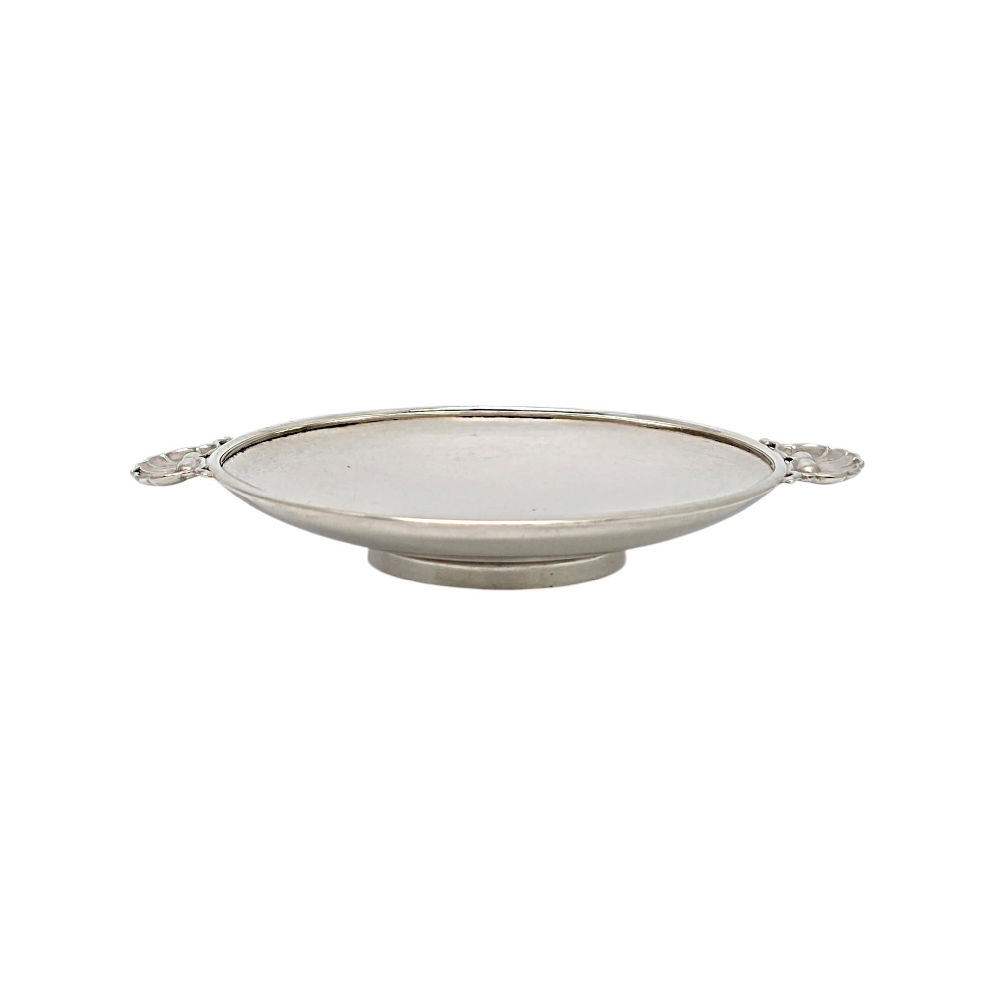 Georg Jensen Denmark G. Albertus - Cantinetta per il sale/piatto in argento 355B #19415 In condizioni buone in vendita a Washington Depot, CT