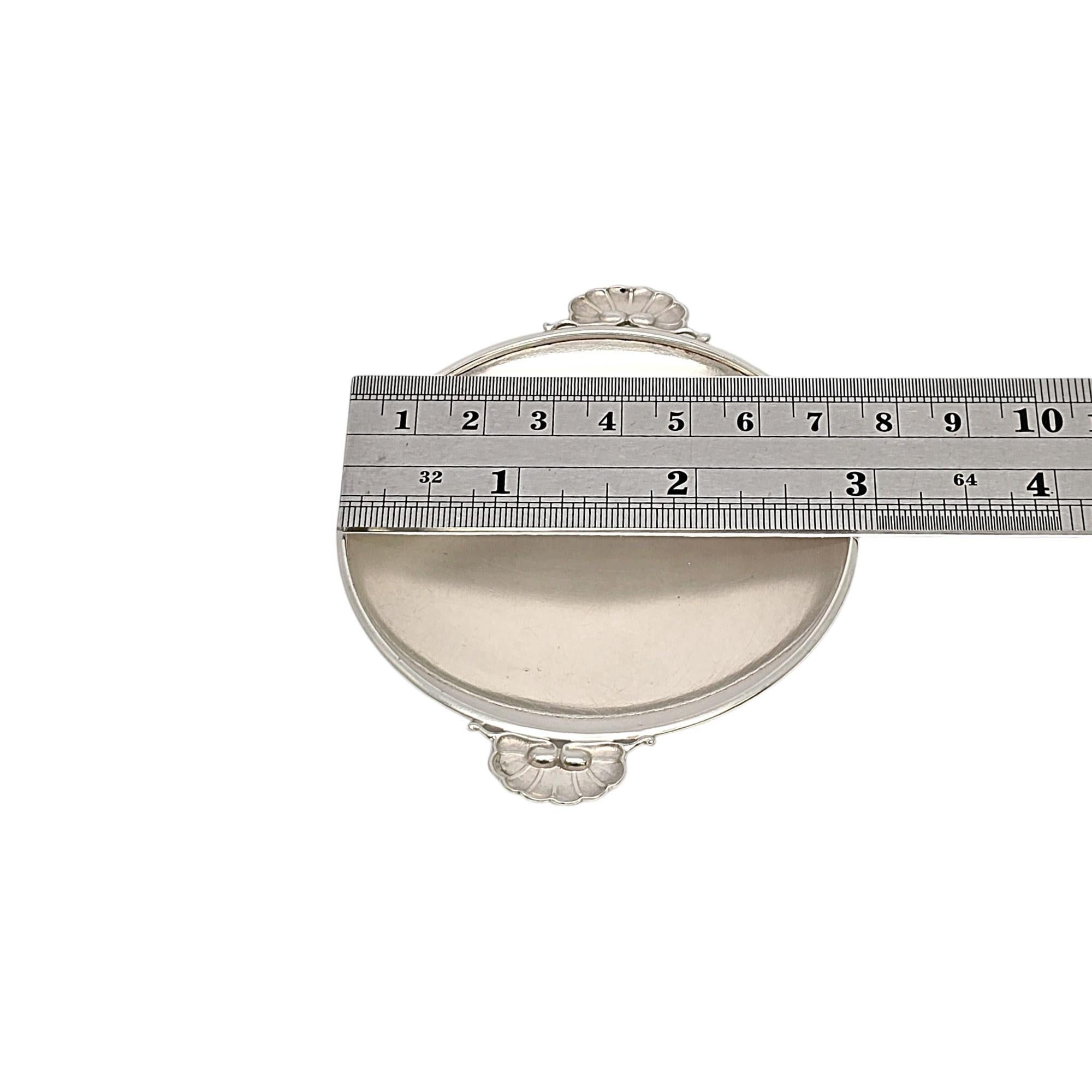 Georg Jensen Denmark G. Albertus - Cantinetta per il sale/piatto in argento 355B #19415 in vendita 4